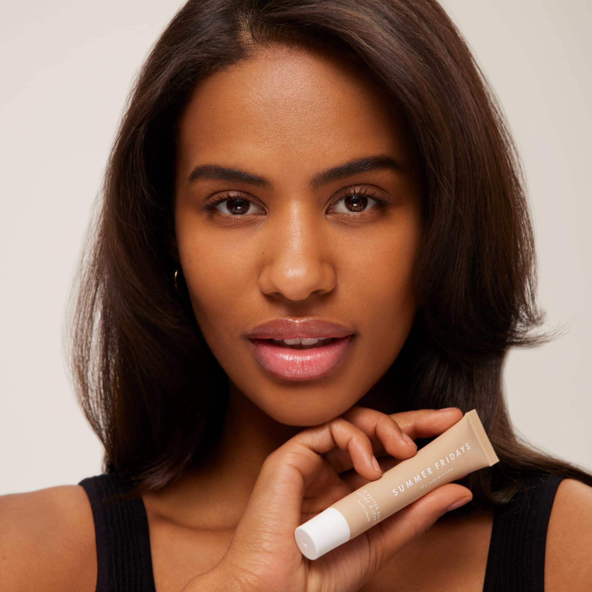 Summer Fridays Lip Butter Balm - Conditioning Lip Mask and Lip Balm for Instant Moisture, Shine and Hydration - Sheer-Tinted, Soothing Lip Care - Vanilla Beige (.5 Oz)