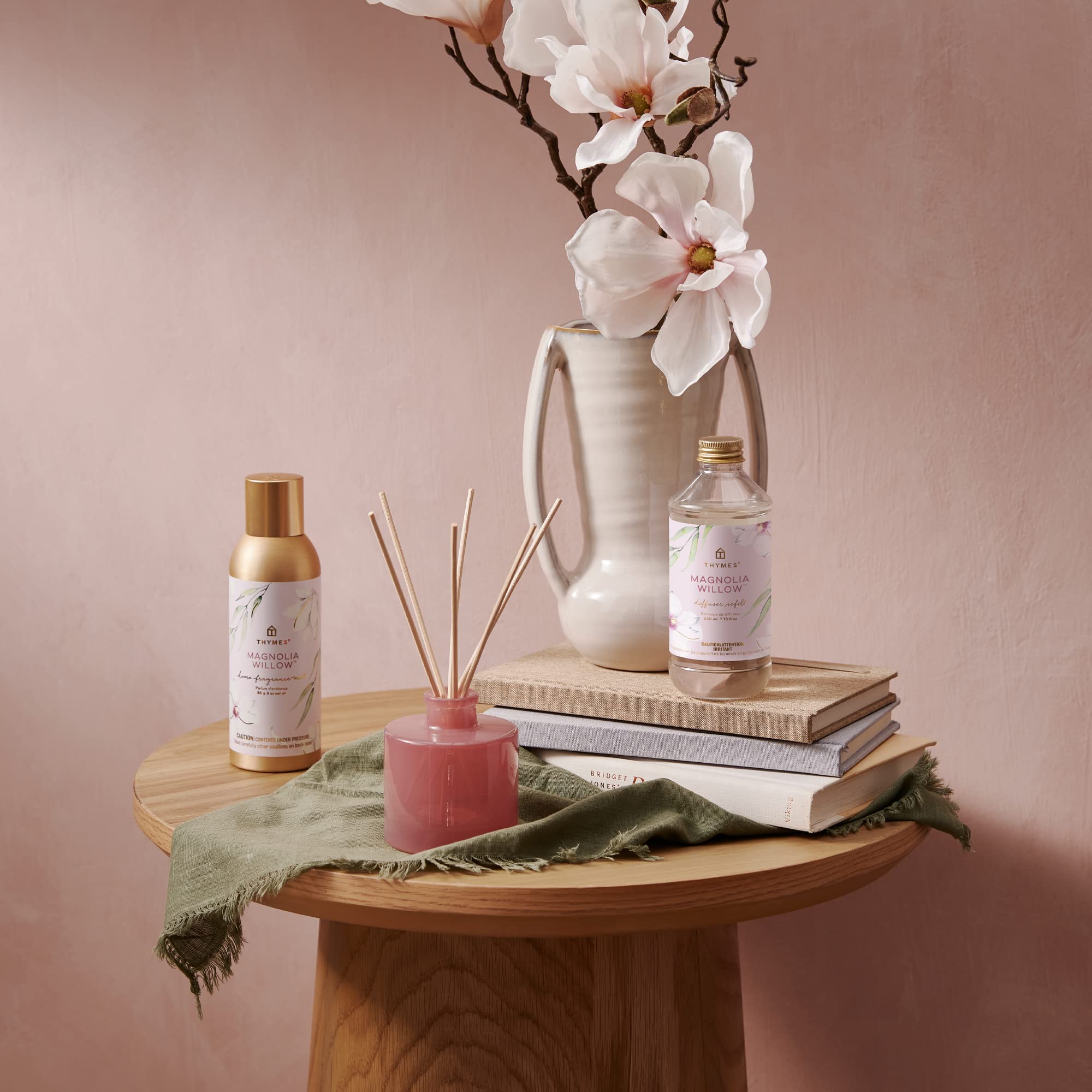 Thymes Frasier Fir Reed Diffuser Oil Refill – Home Fragrance Oil for Diffuser – Holiday Reed Diffuser Refill – Just-Cut Forest Oil Scents for Diffuser – Aromatherapy Diffuser Oils Scents (7.75 fl oz)