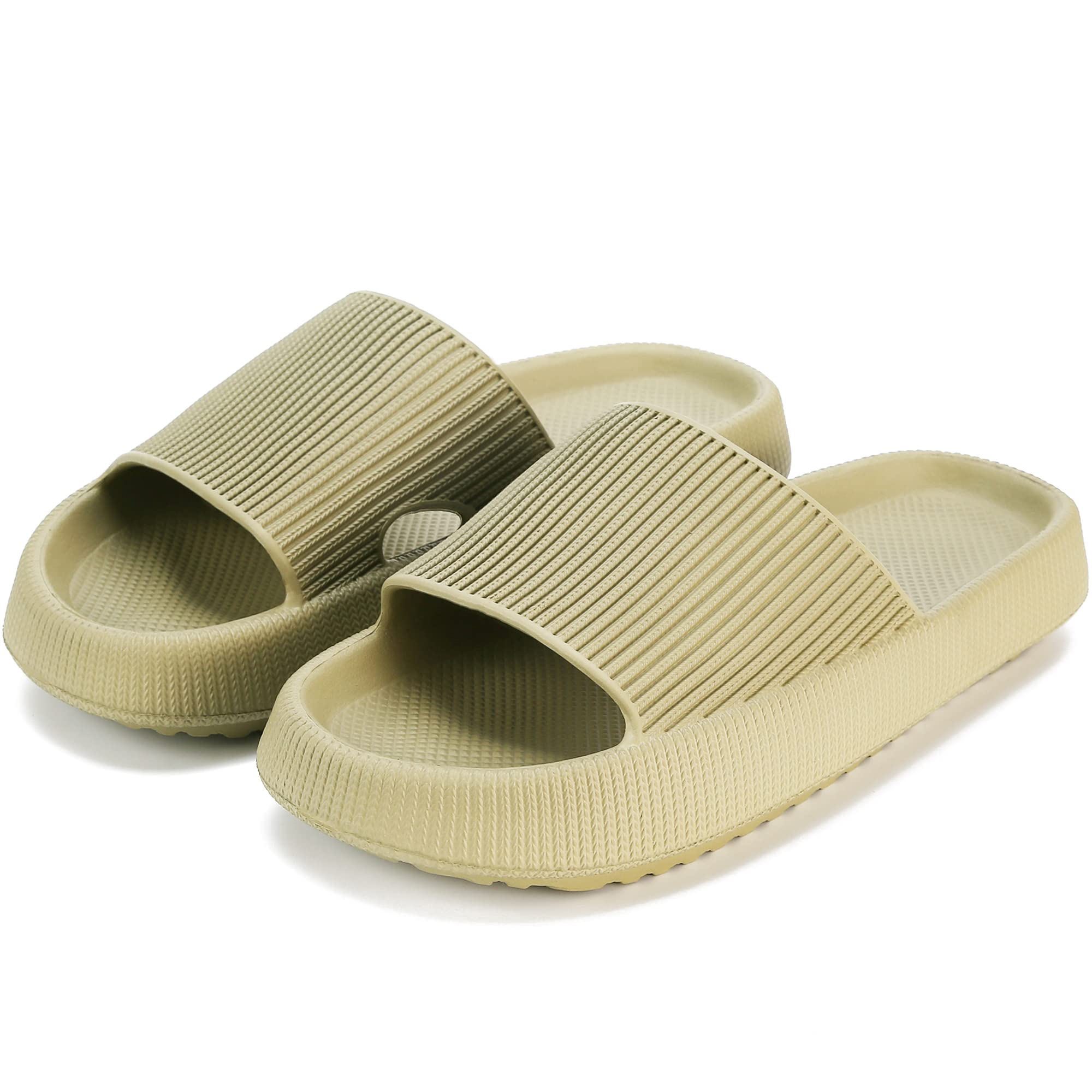 rosyclo Cloud Slippers for Women and Men, Pillow House Slippers Shower Shoes Indoor Slides Bathroom Sandals, Ultimate Comfort, Lightweight, Thick Sole, Non-Slip, Easy to Clean