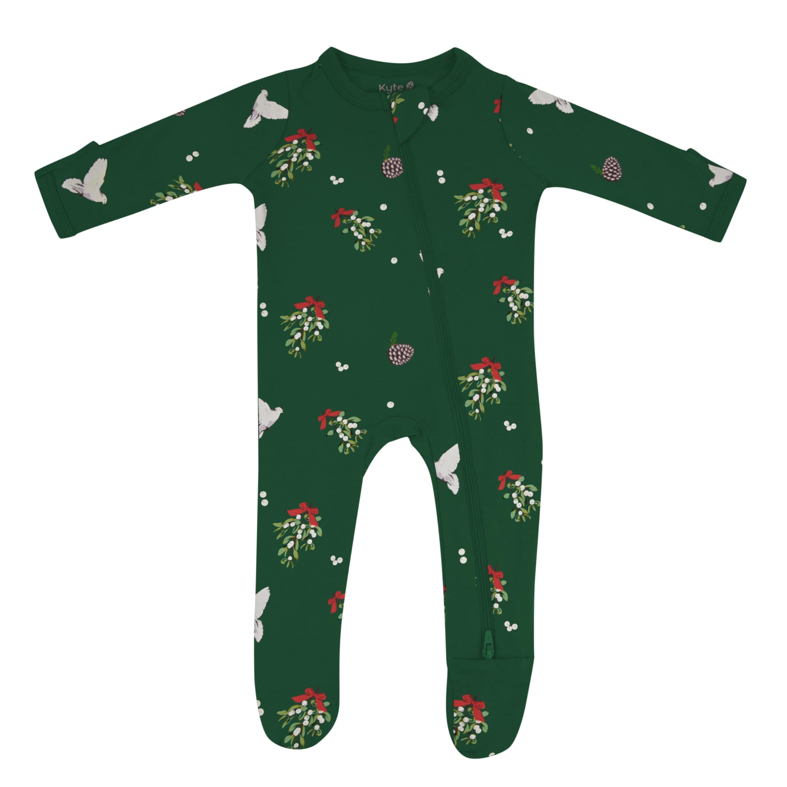 KYTE BABY Unisex Zipper Closure Footies, Rayon Made From Bamboo, 0-24 Months