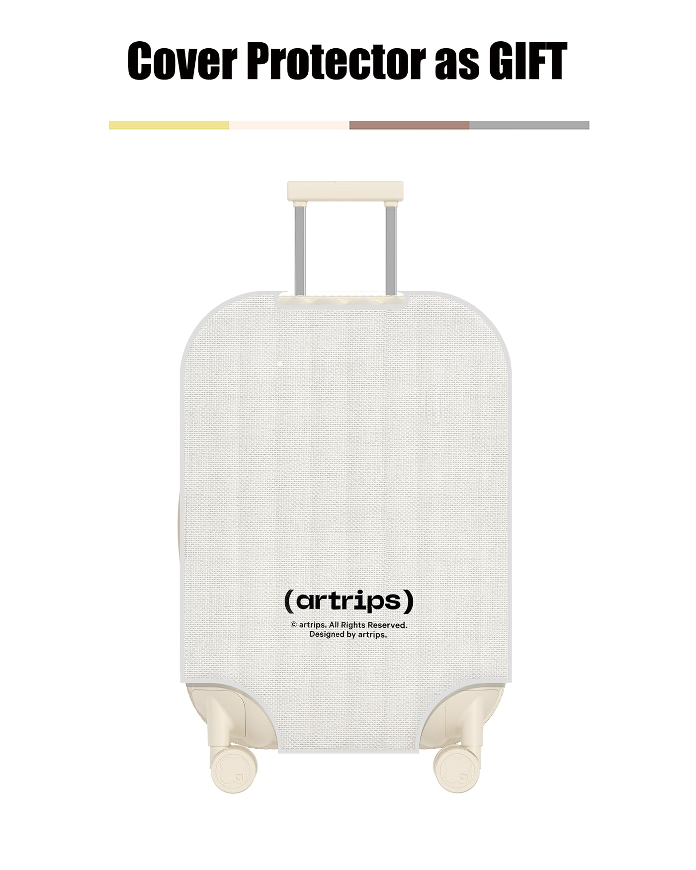 artrips Luggage with 8 Spinner Wheels,Lightweight Hardside Suitcase with Cover Protector,PC Hardshell Luggage,Travel Suitcase with Bread Design,TSA Lock,20/24/28inch