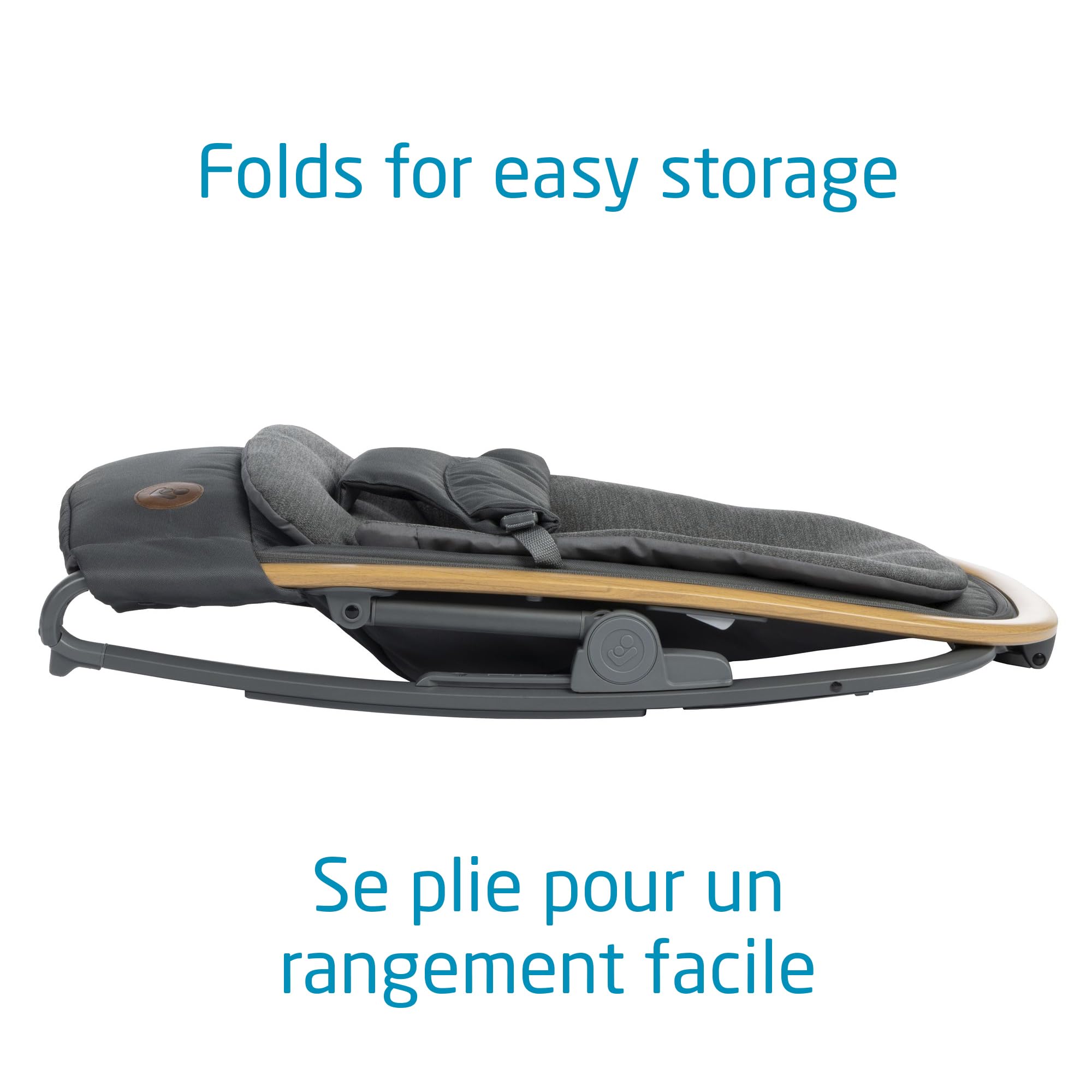 Maxi-Cosi 2-in-1 Kori Rocker, folds flat, travel, washable fabrics, Sand Horizon