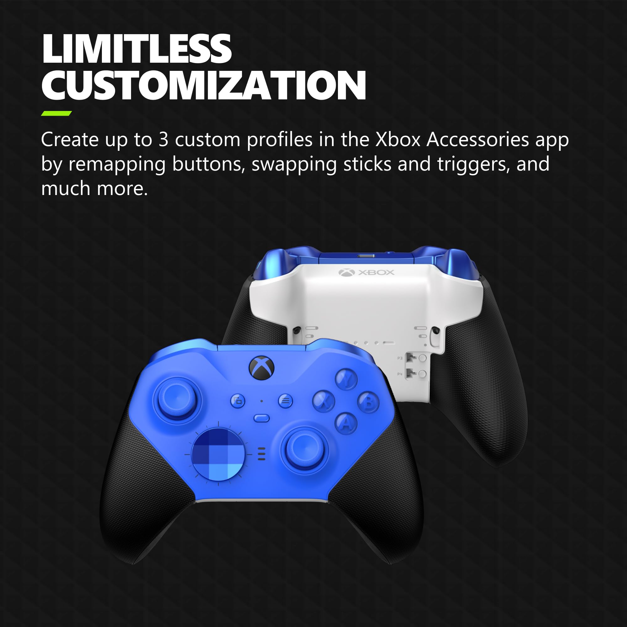 Xbox Elite Wireless Gaming Controller Series 2 – Black – Xbox Series X|S, Xbox One, Windows PC, Android, and iOS - Elite Series 2 Black Edition