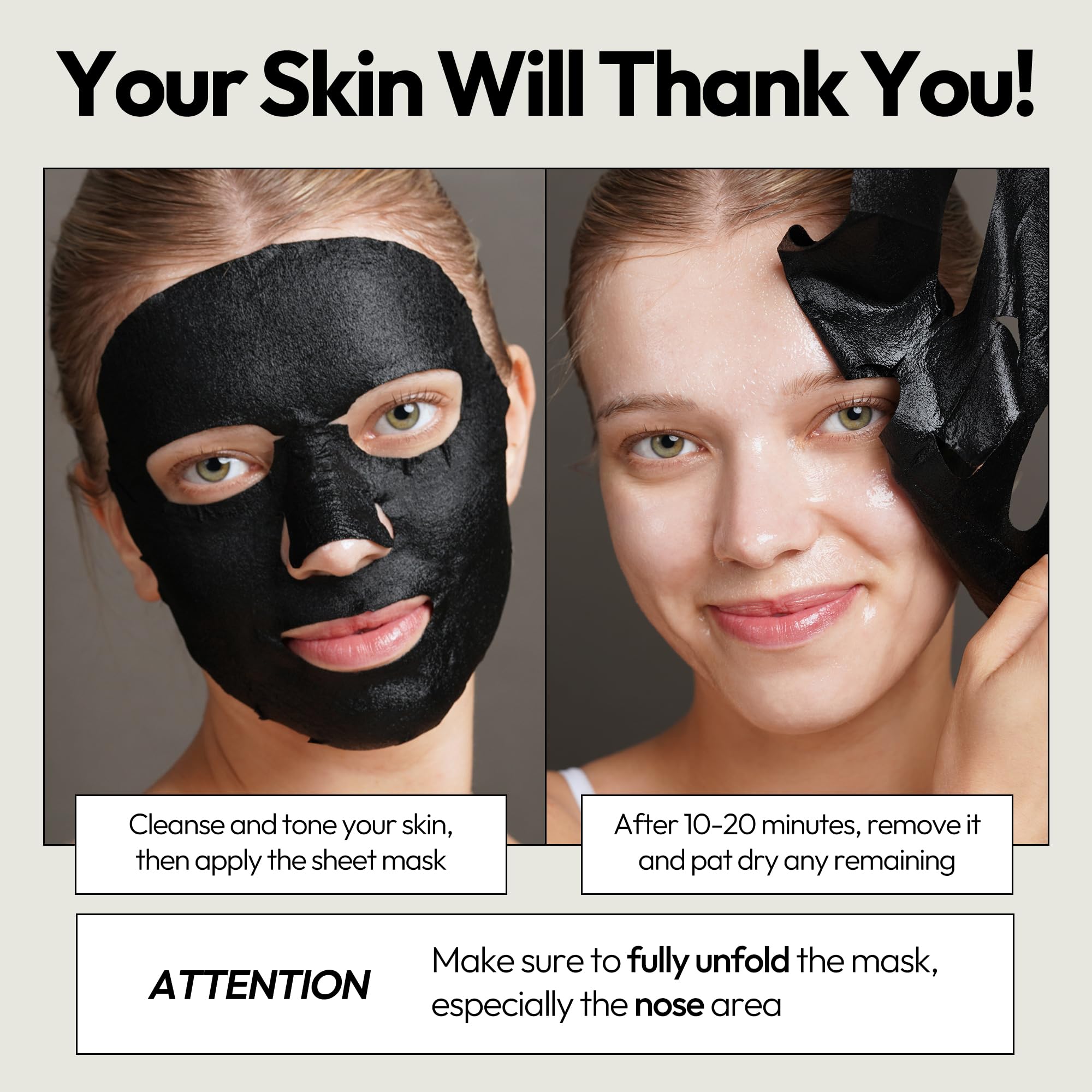 LAPCOS Pearl Sheet Mask, Daily Face Mask with Probiotics to Brighten and Clarify Skin, Korean Beauty Favorite, 5-Pack