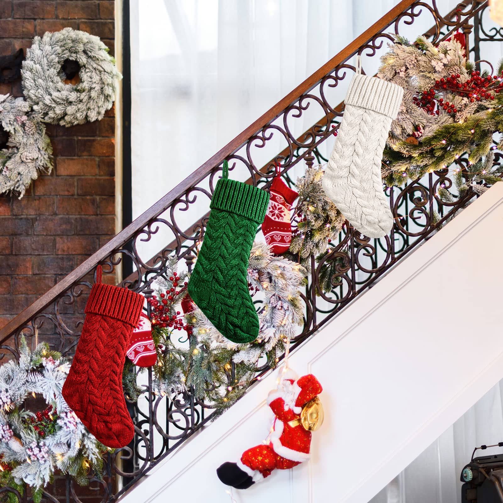 Knit Christmas Stockings Xmas