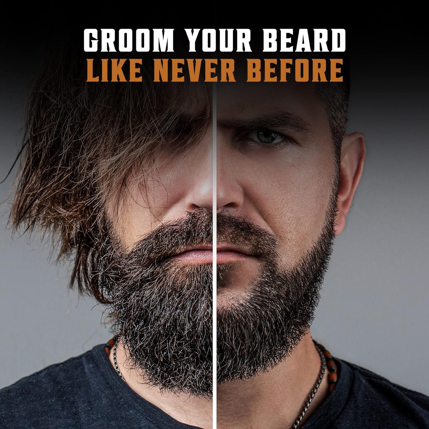 Viking Revolution Natural Boar Bristle Brush and Pear Wood Comb Set for Men - Dual Action Grooming for Beards and Mustaches with Velvet Travel Pouch