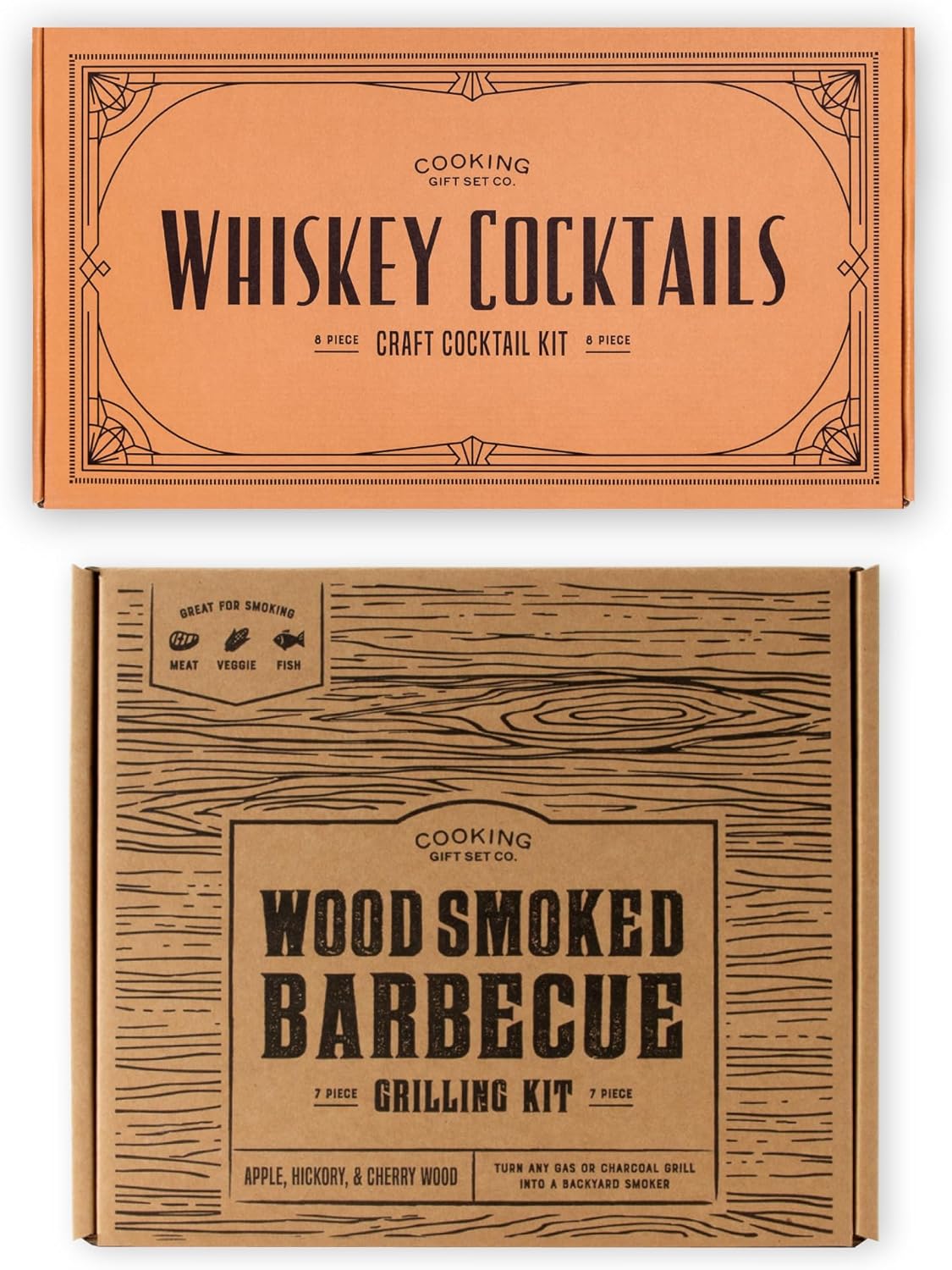 Whiskey Cocktails and Wood Smoked BBQ Grill Kit