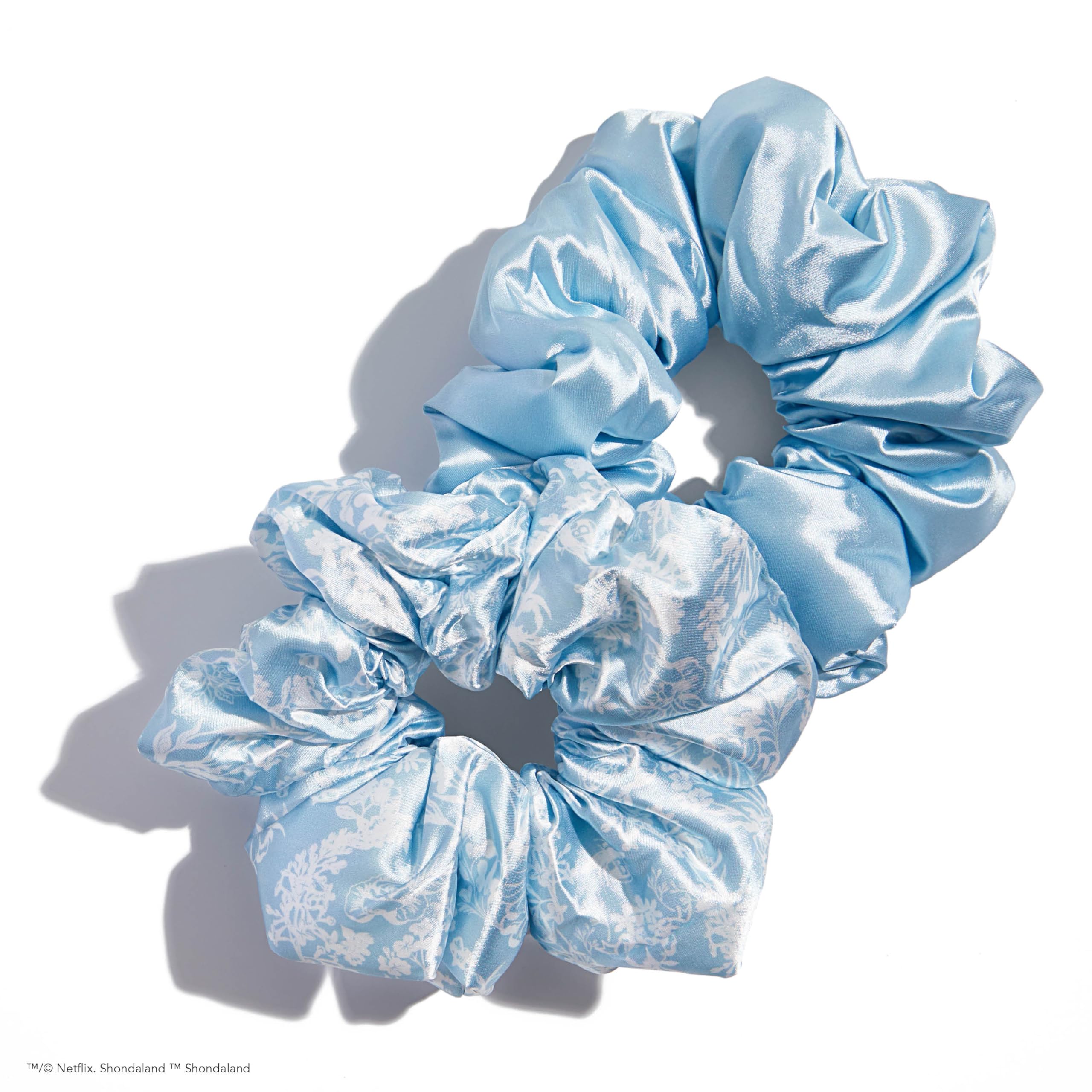 Kitsch 5 Count Velvet Hair Scrunchies for Women - Hair Ties for Thick Hair, Girls, Women, Cute Scrunchies, Soft Hair Accessories, Blush/Mauve