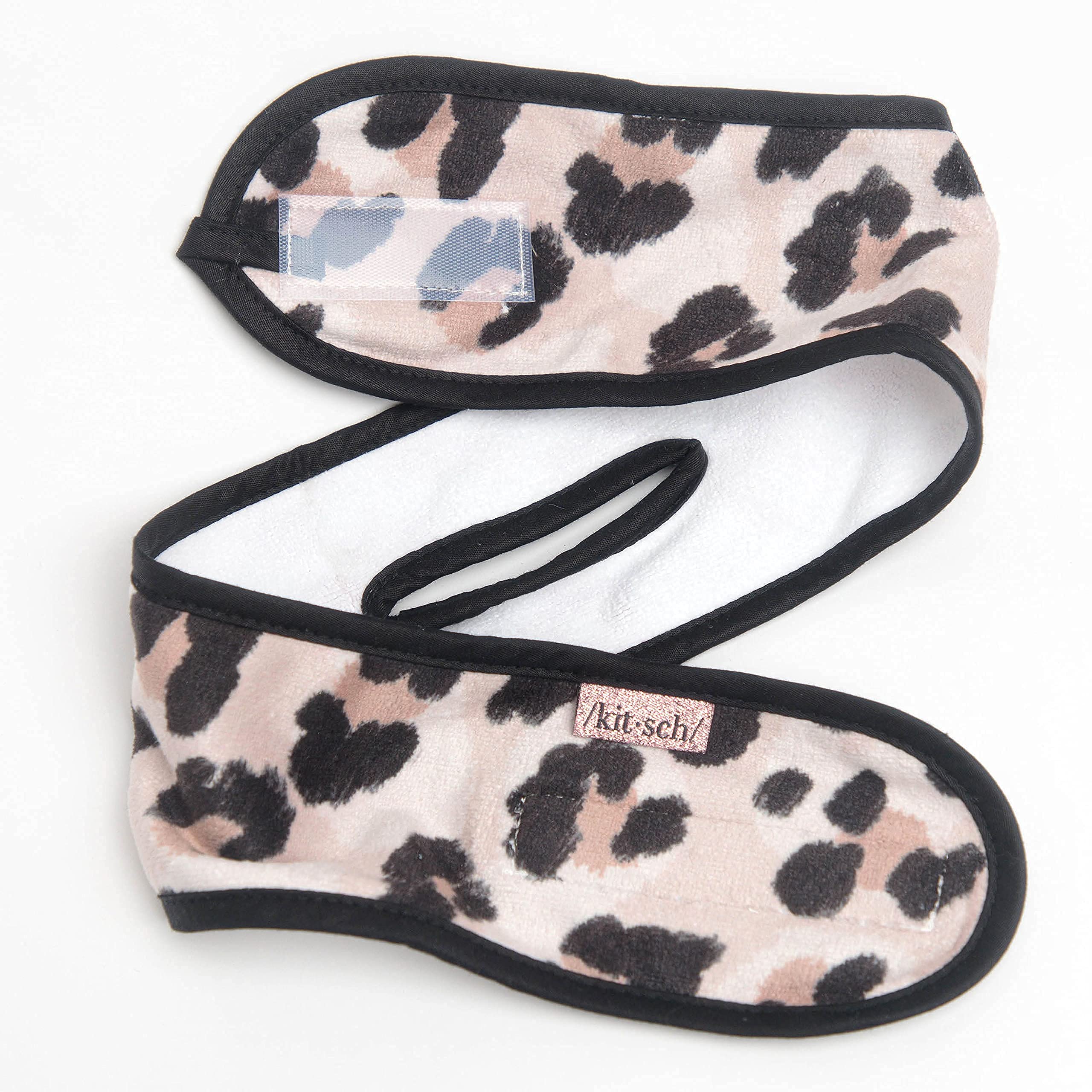Kitsch Spa Multifunctional Microfiber Headband - Facial Skincare and Hair Band for Makeup Application, Face Washing | Micro Dot Design