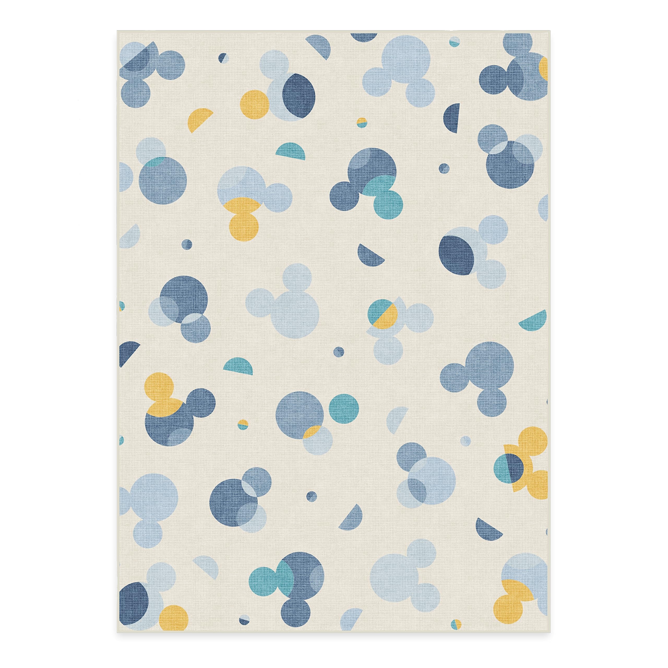 RUGGABLE Disney Classic Minnie Mouse Washable Rug - Perfect Area Rug for Nursery Playroom Kids Room - Pet & Child Friendly - Stain & Water Resistant - Trellis Pink 5&