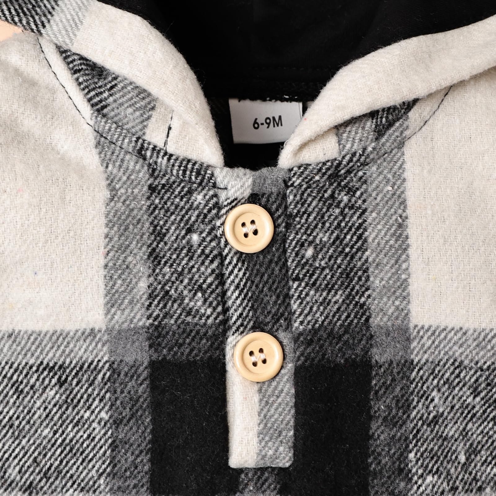 Toddler Baby Boy Clothes Long Sleeve Dinosaur Plaid Hoodie Sweatshirt + Pocket Pants Set 6 Months-4 Years