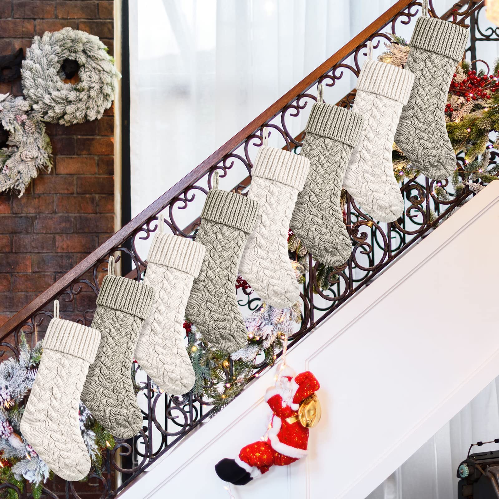 Knit Christmas Stockings Xmas