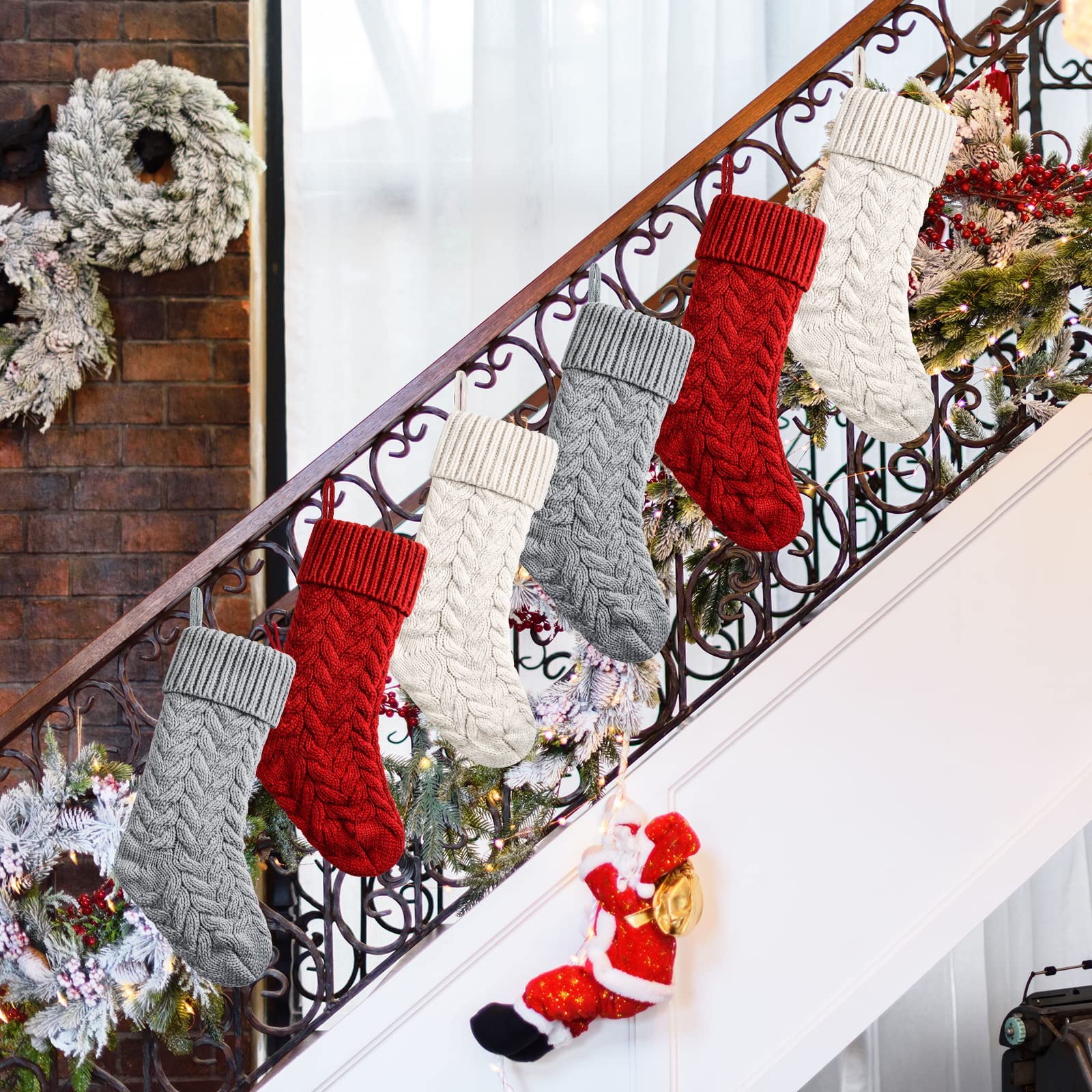 Knit Christmas Stockings Xmas