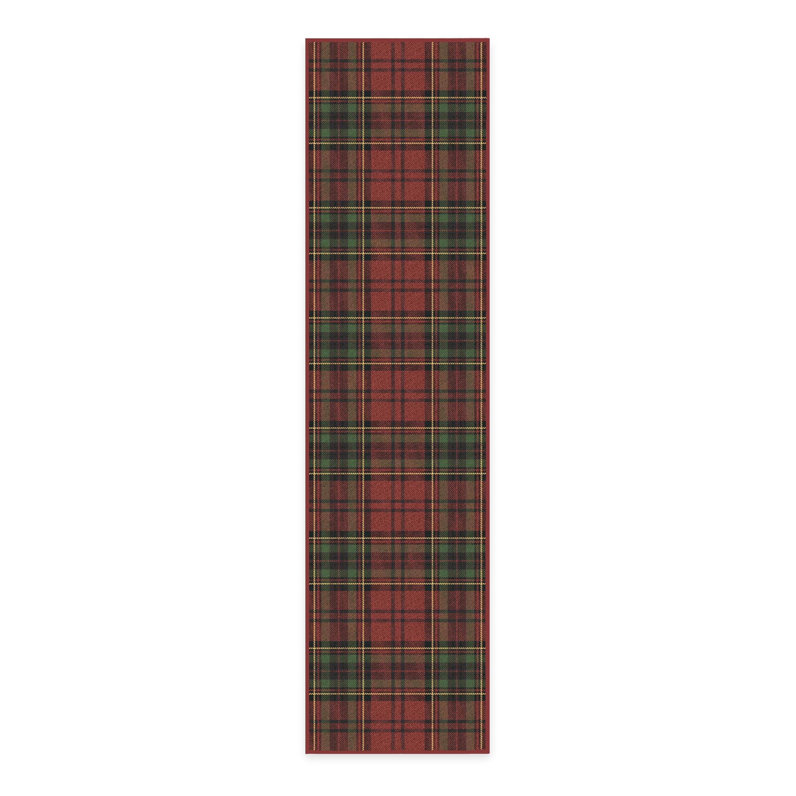 RUGGABLE Winter Plaid Washable Rug - Perfect Holiday Area Rug for Living Room Bedroom Kitchen - Pet & Child Friendly - Stain & Water Resistant - Dress Stewart Tartan Plaid 3&