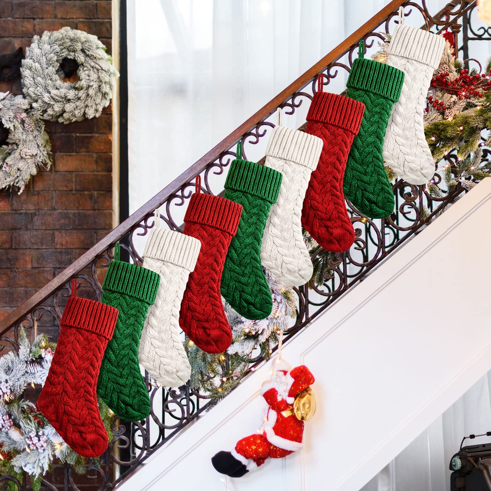 Knit Christmas Stockings Xmas