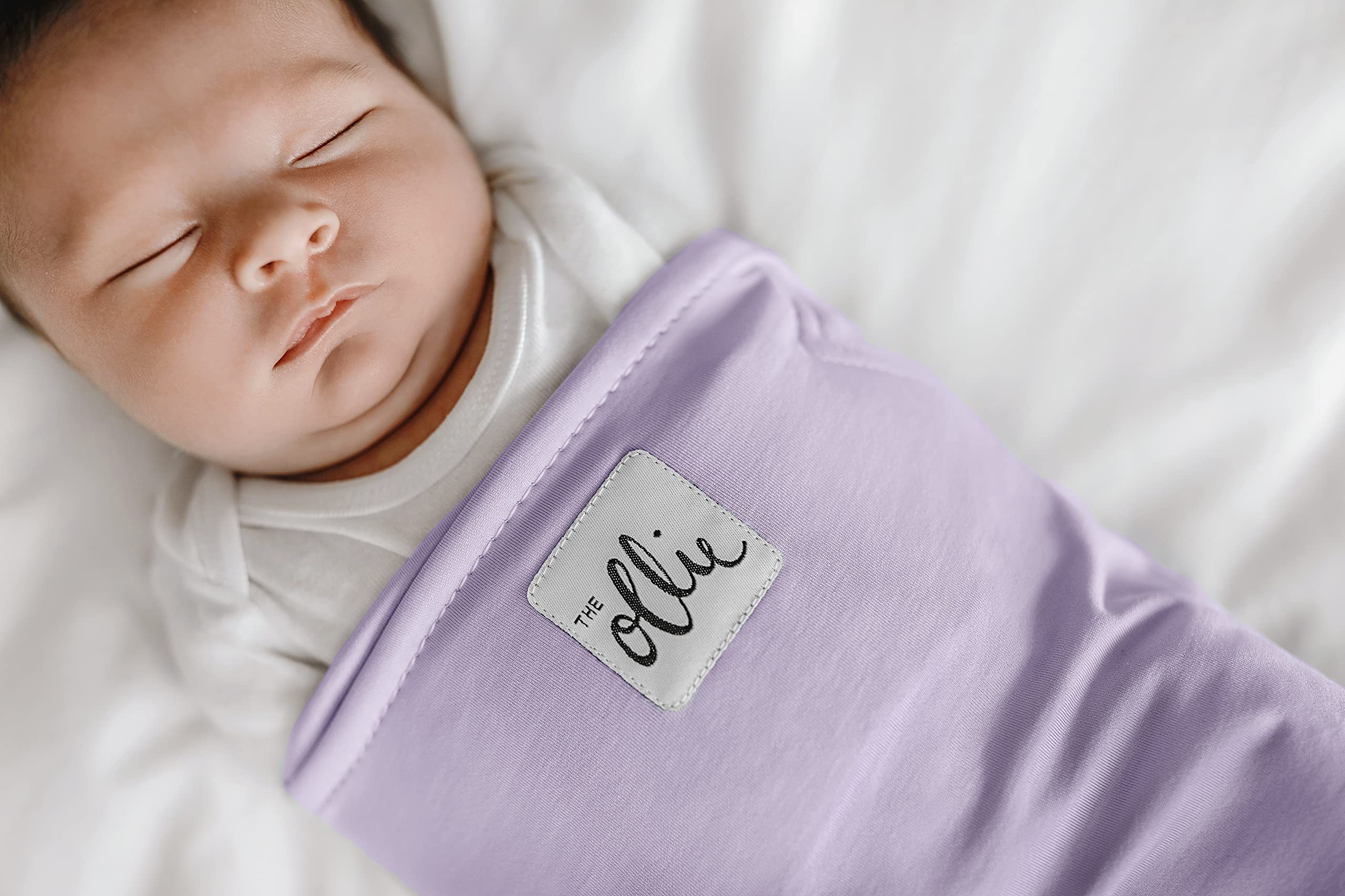 The Ollie Swaddle - Helps to Reduce The Moro (Startle) Reflex - Made from a Custom Designed Moisture-Wicking Material (Sky)