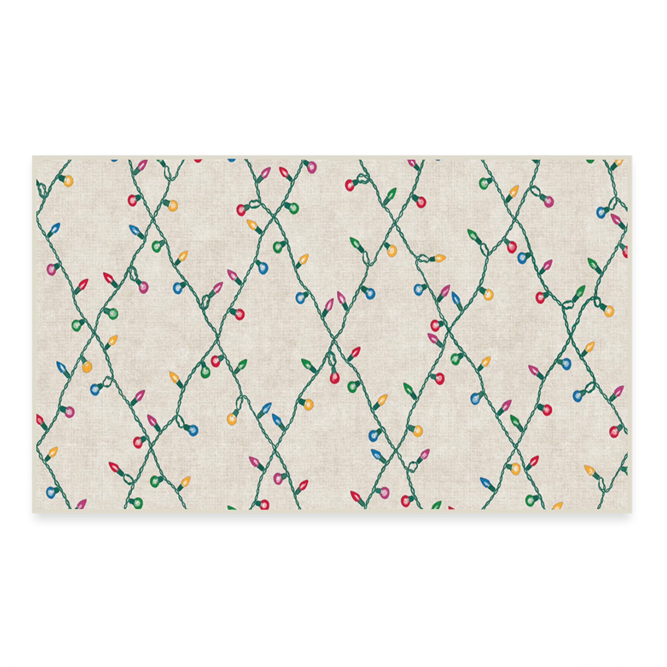 RUGGABLE Winter Plaid Washable Rug - Perfect Holiday Area Rug for Living Room Bedroom Kitchen - Pet & Child Friendly - Stain & Water Resistant - Dress Stewart Tartan Plaid 3&