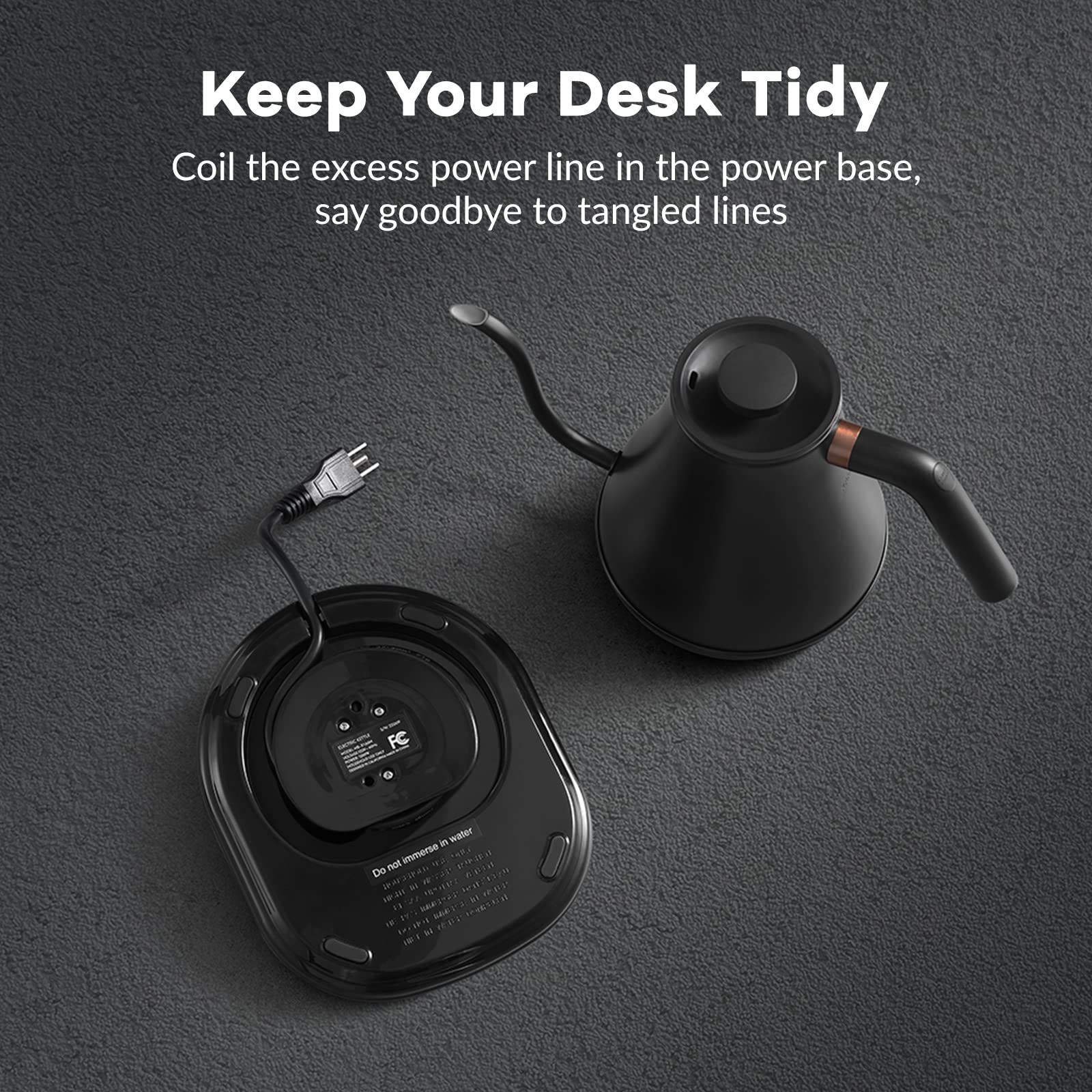 Mecity Electric Gooseneck Kettle With Keep Warm Function & LCD Display Automatic Shut Off Coffee Kettle Temperature Control Pour Over Kettle 1200 Watt, 0.8L, 120V, Off White