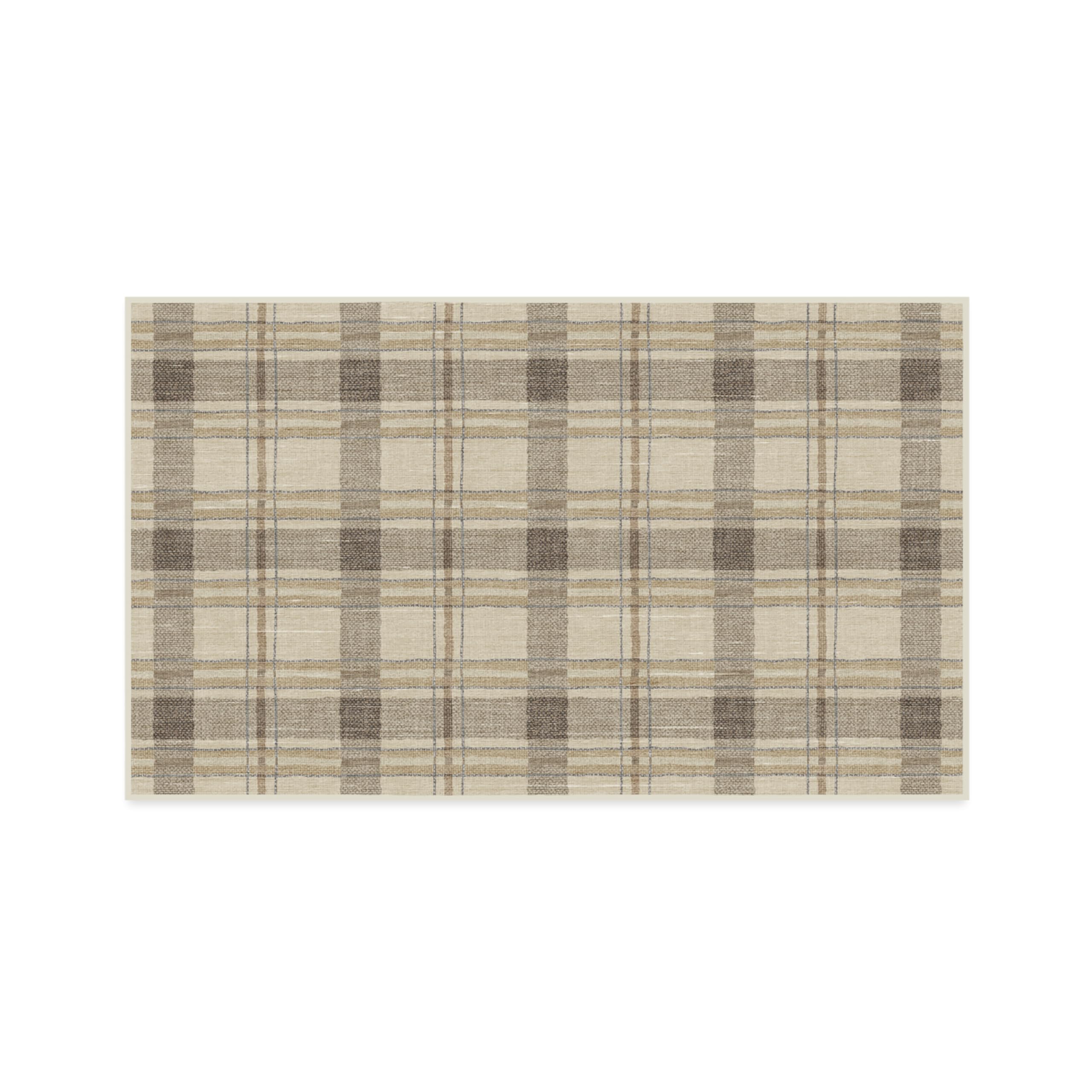 RUGGABLE Winter Plaid Washable Rug - Perfect Holiday Area Rug for Living Room Bedroom Kitchen - Pet & Child Friendly - Stain & Water Resistant - Dress Stewart Tartan Plaid 3&