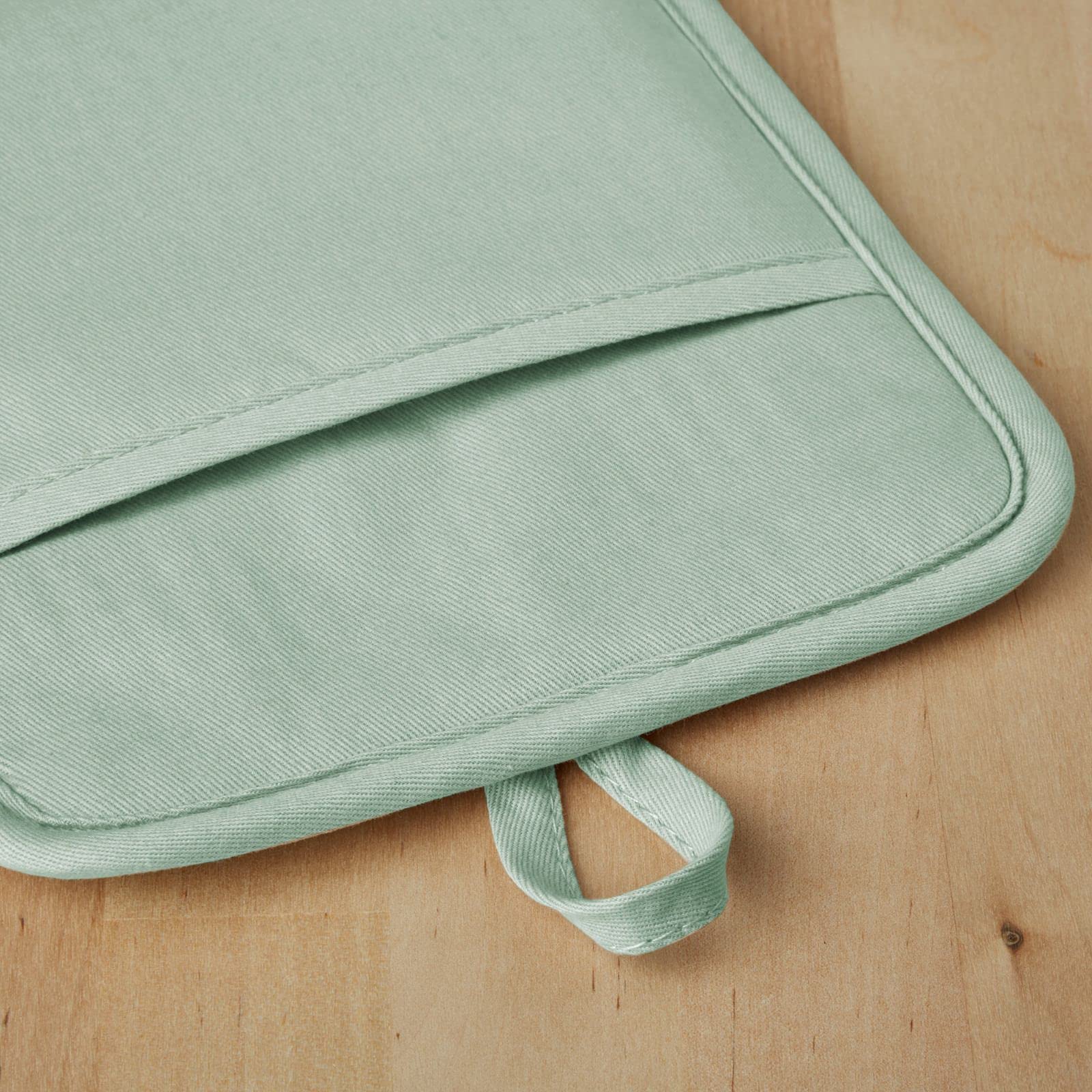 KitchenAid Ribbed Soft Silicone Water Resistant Pot Holder Set, Milkshake , 2 Piece Set, 7"x9"