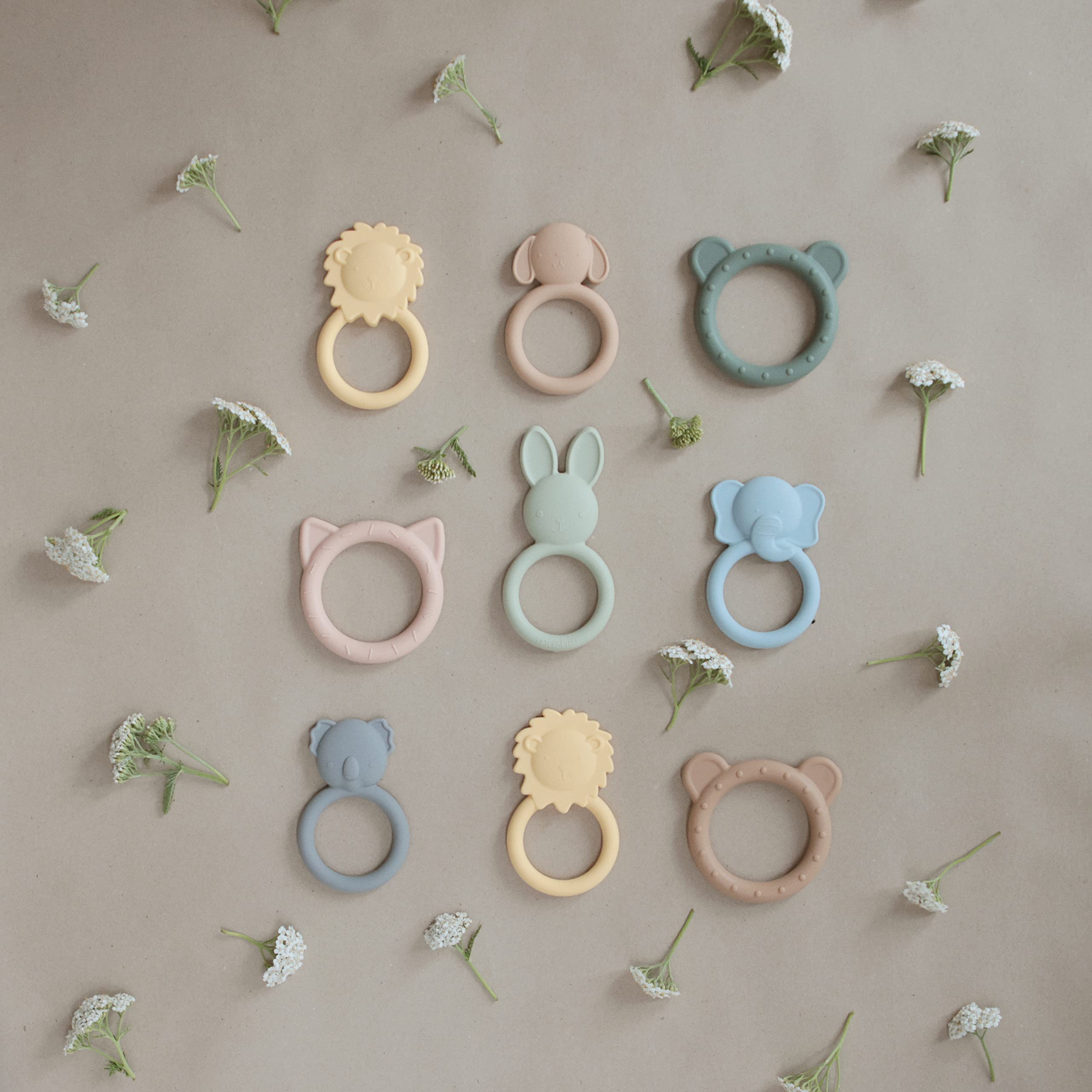 mushie Silicone Baby Teether Toy | Bunny