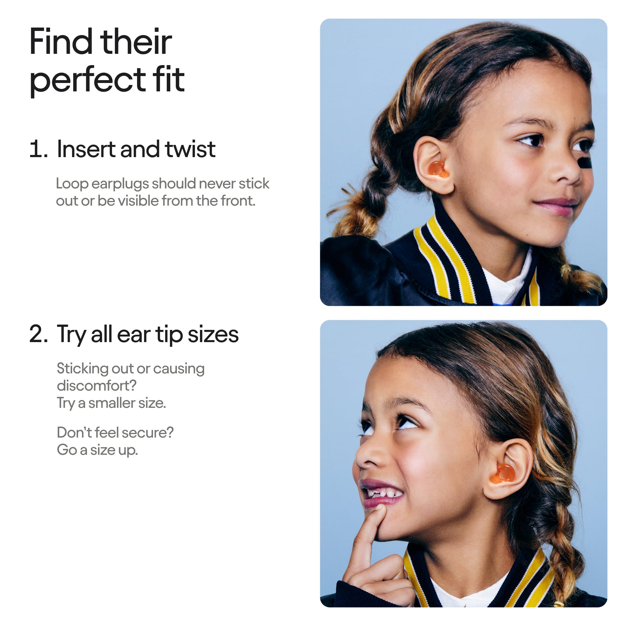 Loop Engage Kids 2 Ear Plugs (6-12yrs) – Reusable Everyday Noise Relief for Kids | Kids Earplugs for Focus, Anxiety, Stress, School, Home, Playtime – 16 dB Noise Reduction Ear Plugs