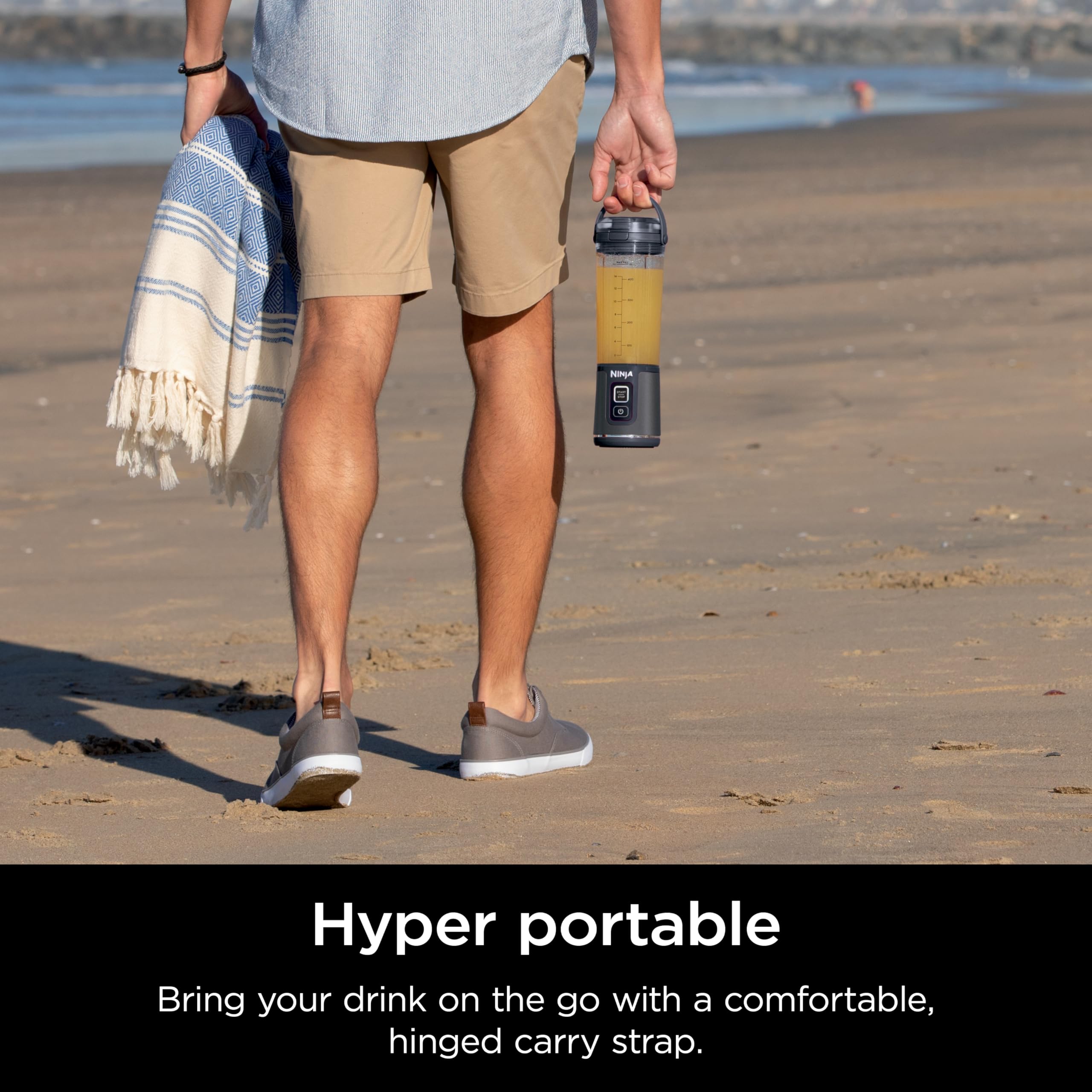 Ninja Blast Portable Blender, Cordless, 18oz. Vessel, Personal Blender For-Shakes and Smoothies, BPA Free, Leakproof-Lid and Sip Spout, USB-C Rechargeable, Dishwasher Safe Parts, Tinted Pink, BC151PK