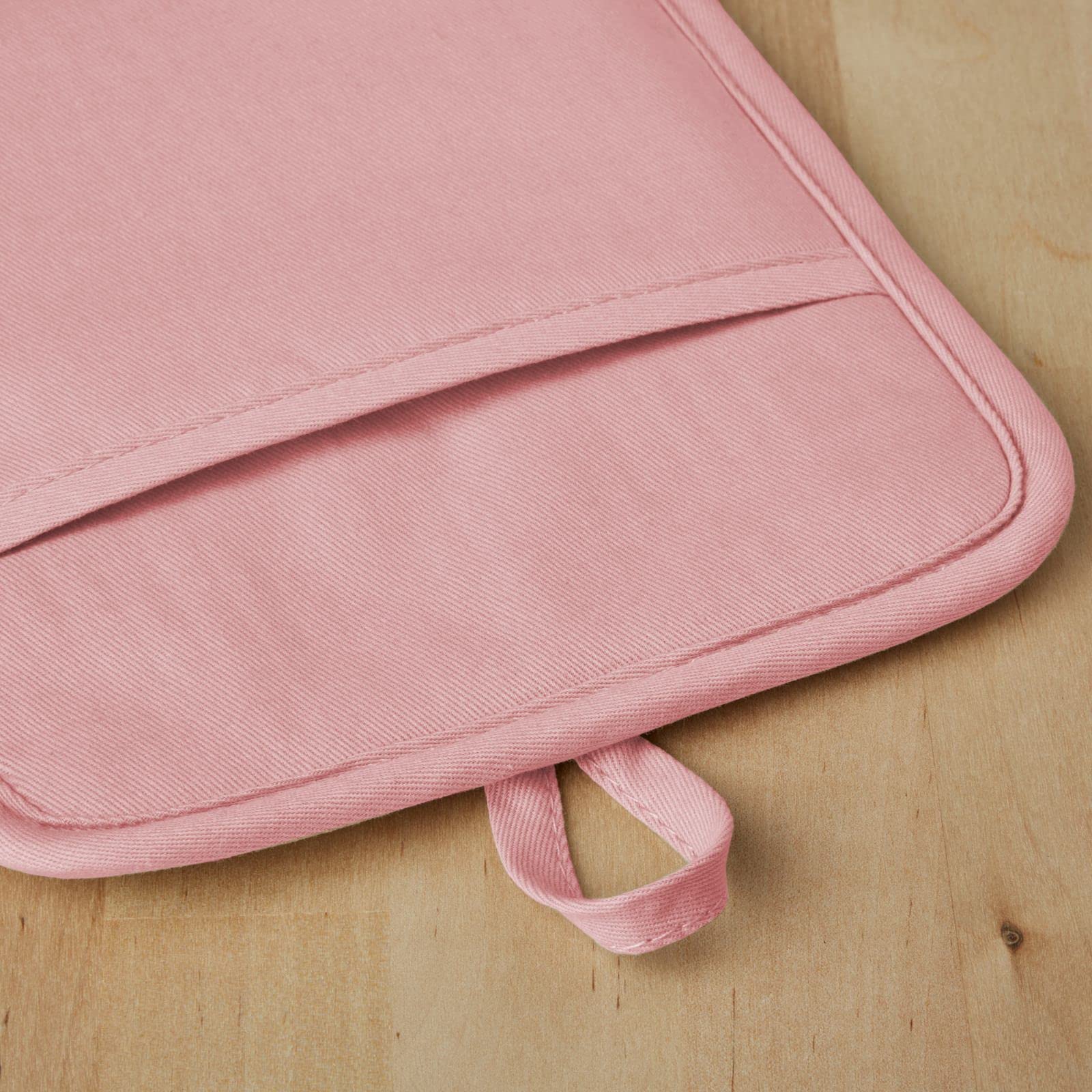 KitchenAid Ribbed Soft Silicone Water Resistant Pot Holder Set, Milkshake , 2 Piece Set, 7"x9"