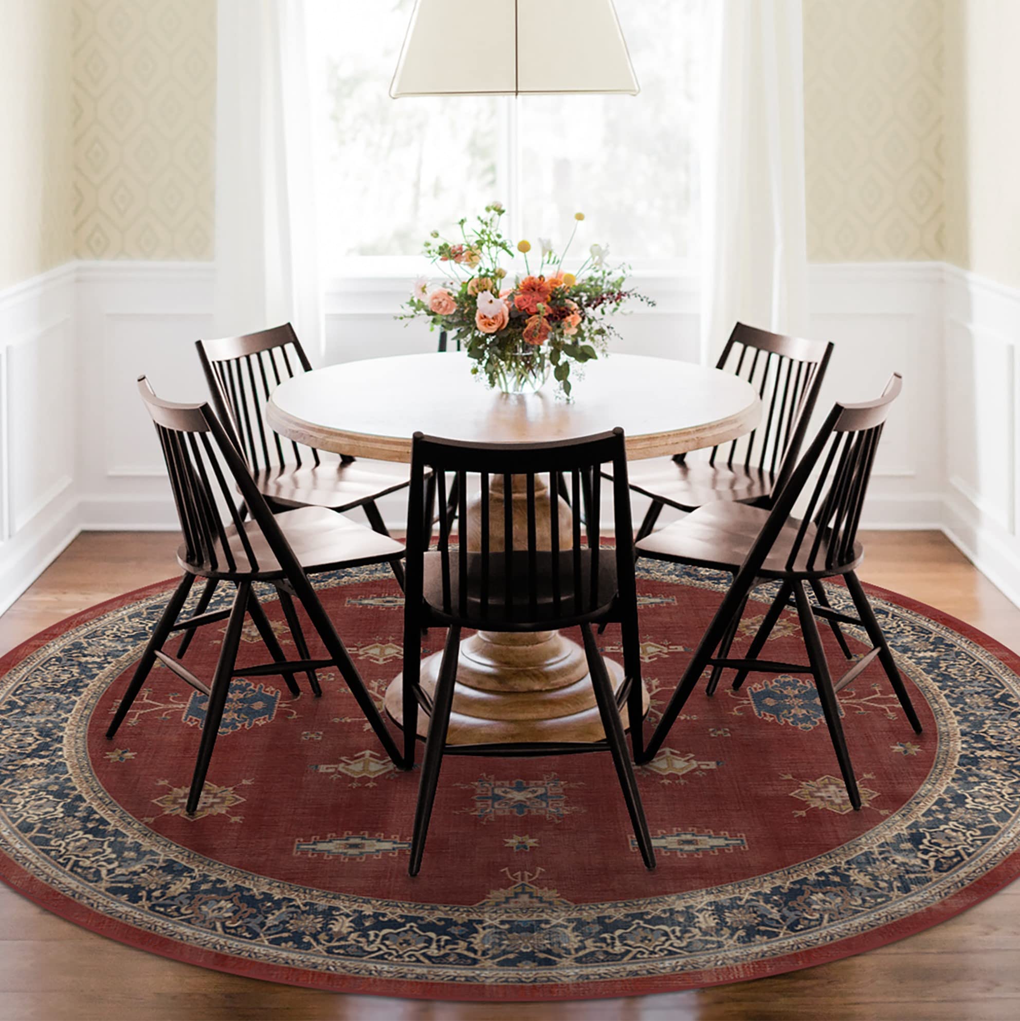 RUGGABLE – Verena Dark Wood – Machine Washable Runner Rug – Pet & Child Friendly – Stain & Water Resistant – Non-Slip – 2.5&