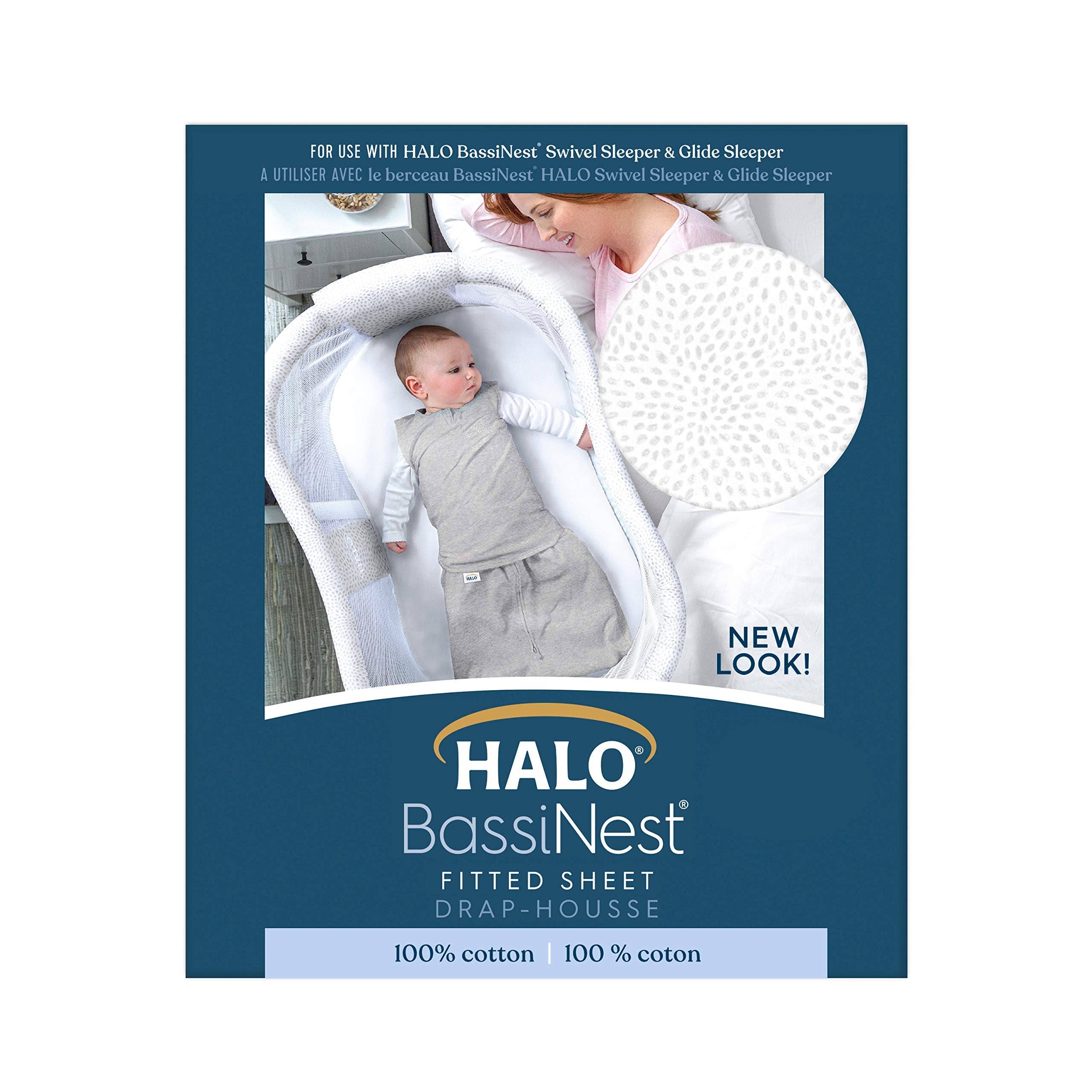 HALO Bassinest Fitted Sheet, Nautical Net