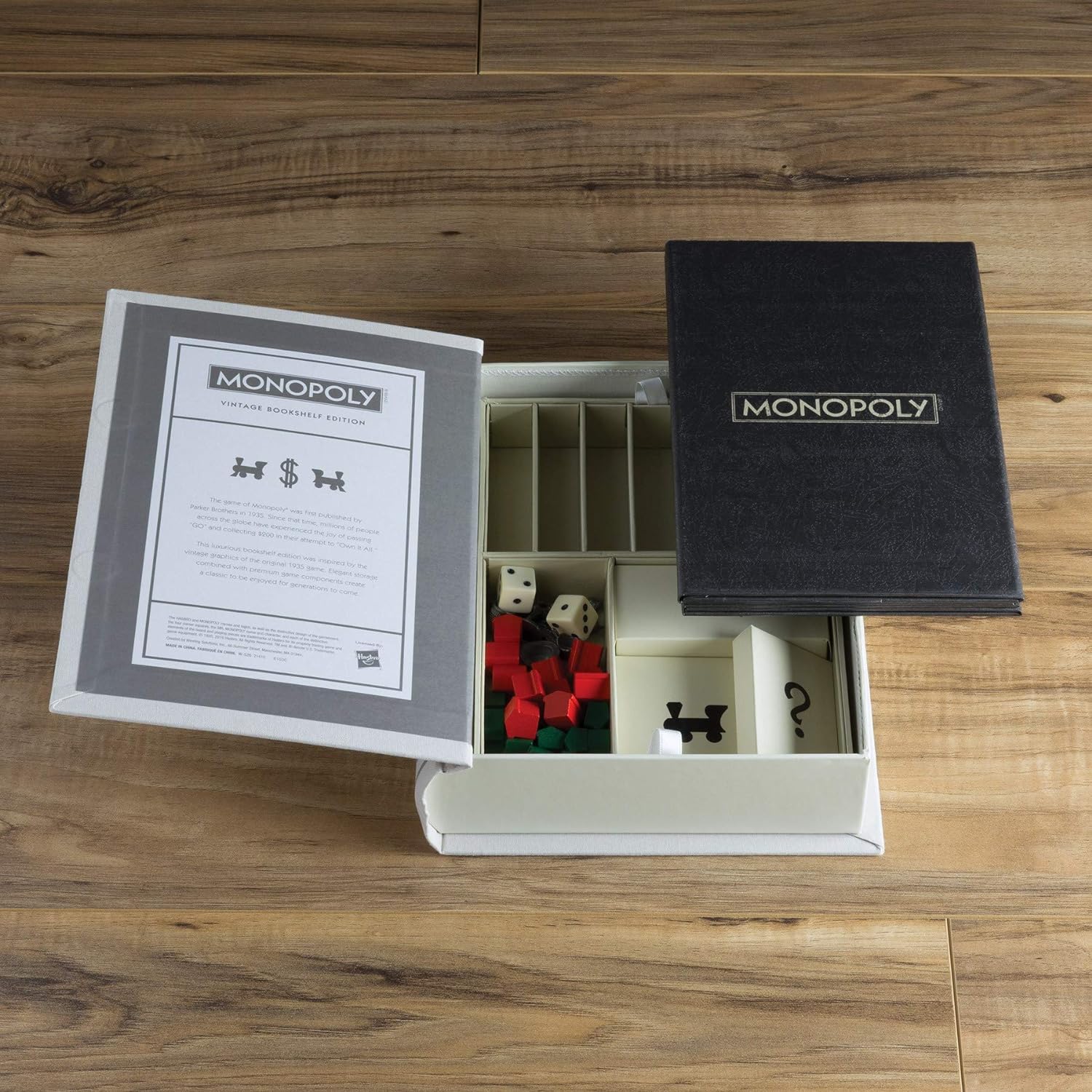 Scrabble, Monopoly, and Clue Vintage Board Game Bookshelf Collection