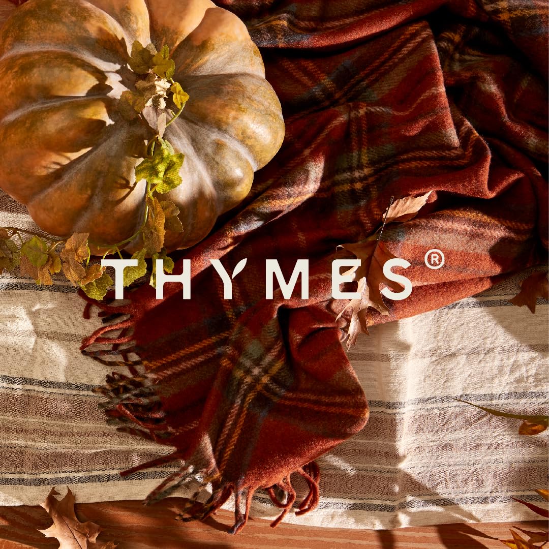 Thymes Frasier Fir Candle - Poured Candle Tin with Gold Lid - Scented Candle with A Fresh Home Fragrance - Pine Needle Design (6.5 oz)