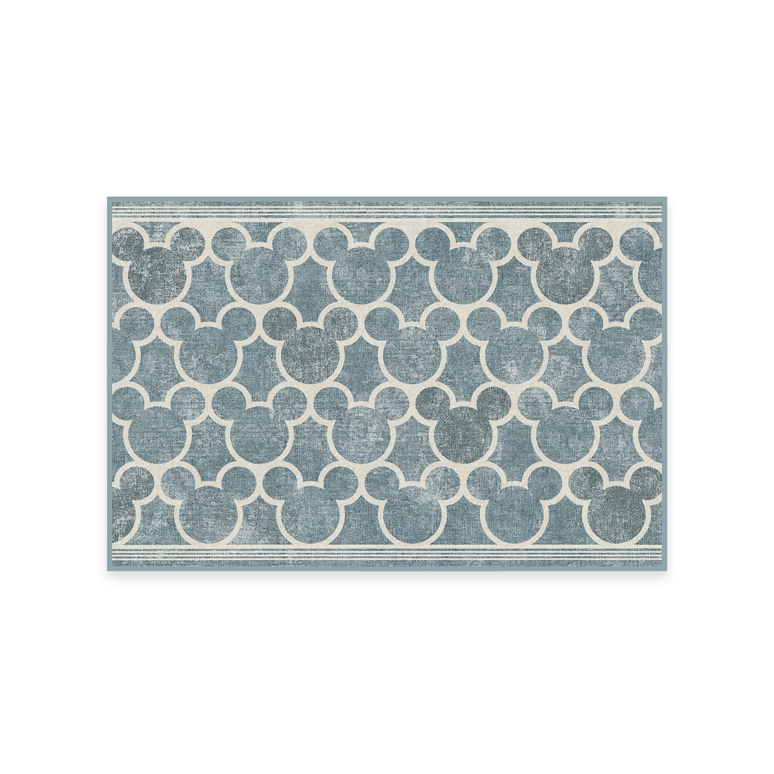 RUGGABLE Disney Classic Minnie Mouse Washable Rug - Perfect Area Rug for Nursery Playroom Kids Room - Pet & Child Friendly - Stain & Water Resistant - Trellis Pink 5&