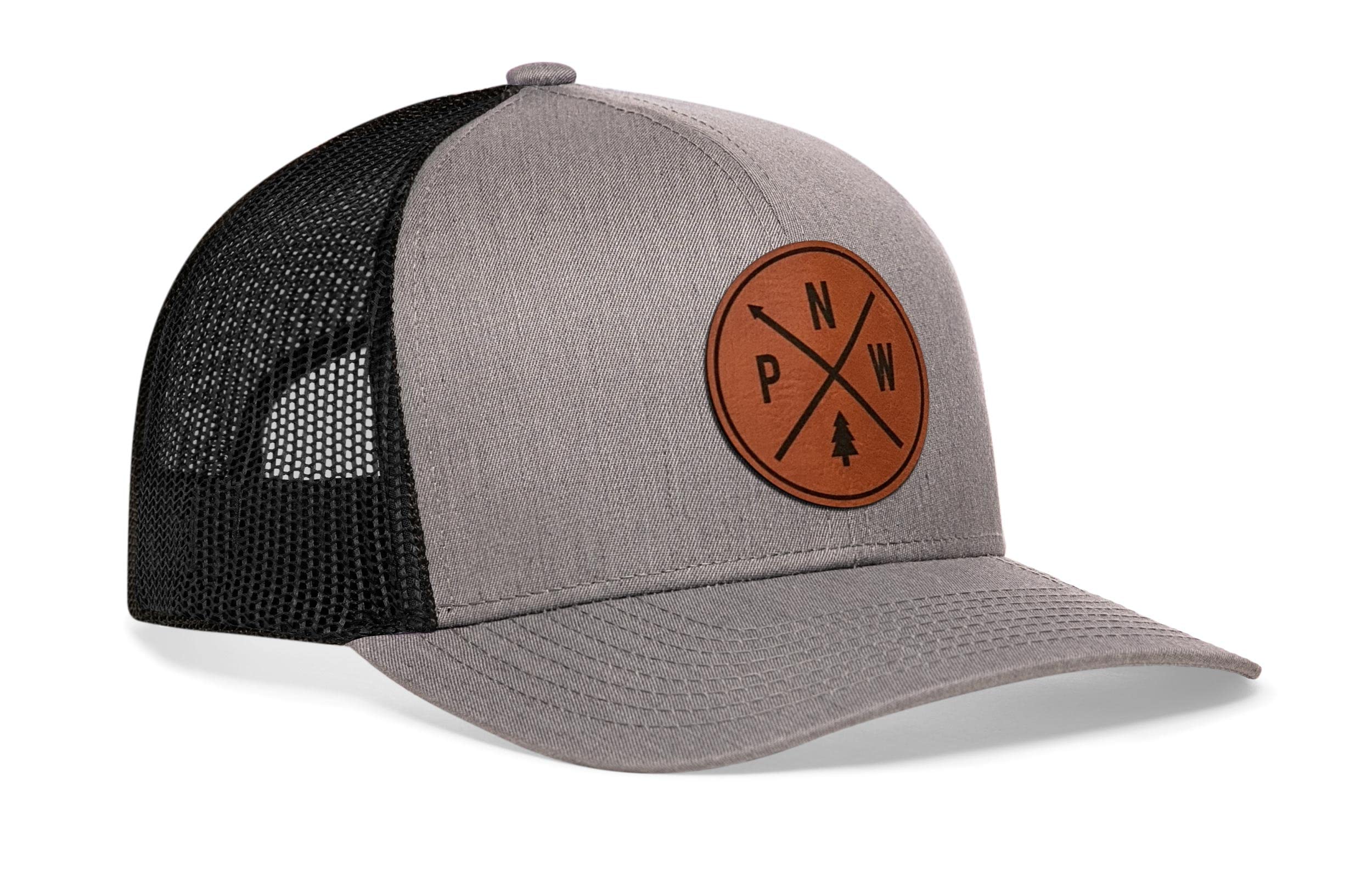 HAKA Camping Hat – Outdoors Trucker Hat for Men & Women, Baseball Cap Adjustable Snapback - Synthetic Leather