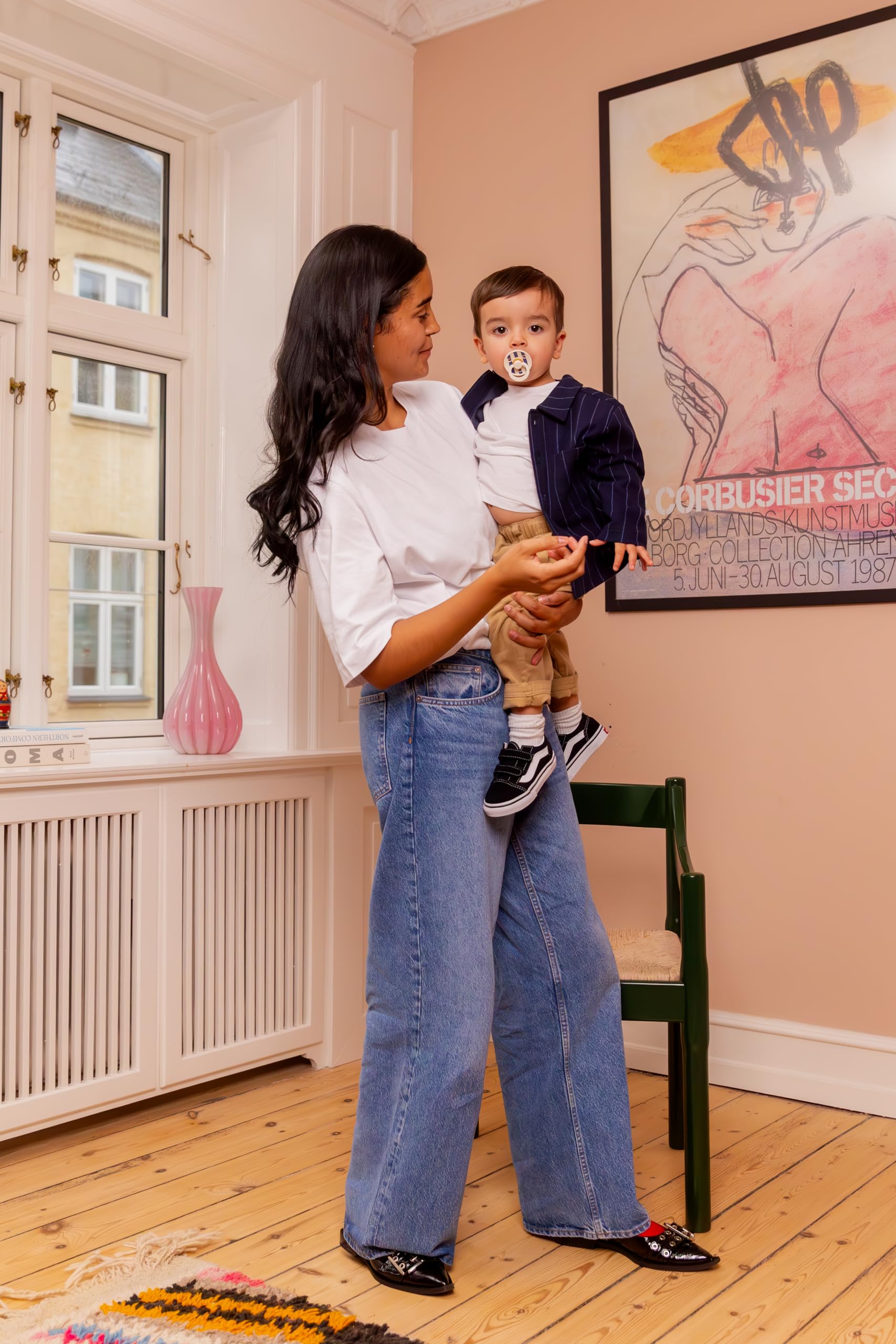 BIBS Pacifiers - Studio Collection | Natural Rubber Baby Pacifier | Set of 2 BPA-Free Soothers | Made in Denmark | (Blush mix, 0-6 Months)