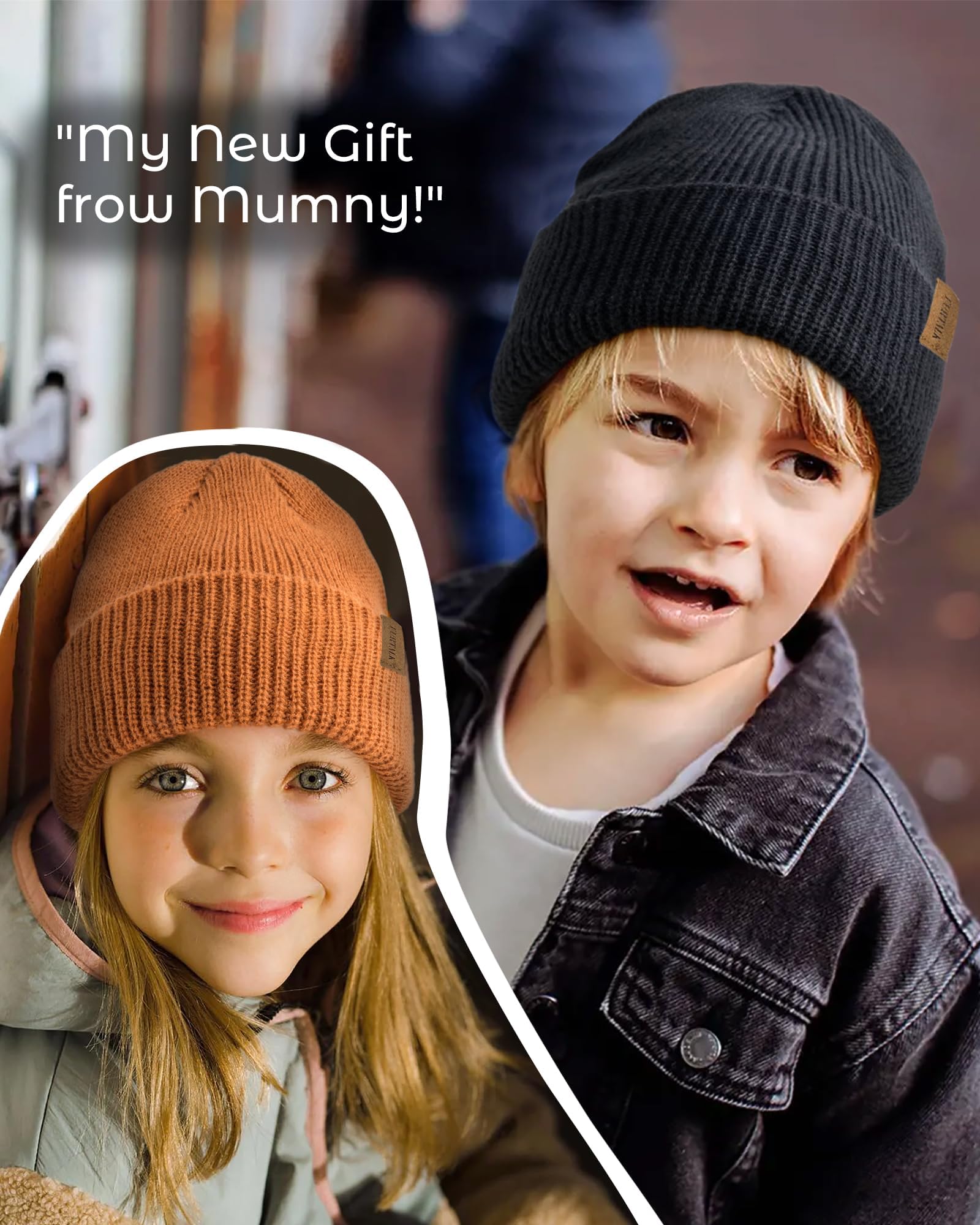 FURTALK Toddler Beanie Baby Boys Girls Beanies Kids Winter Hats Children Knit Warm Caps