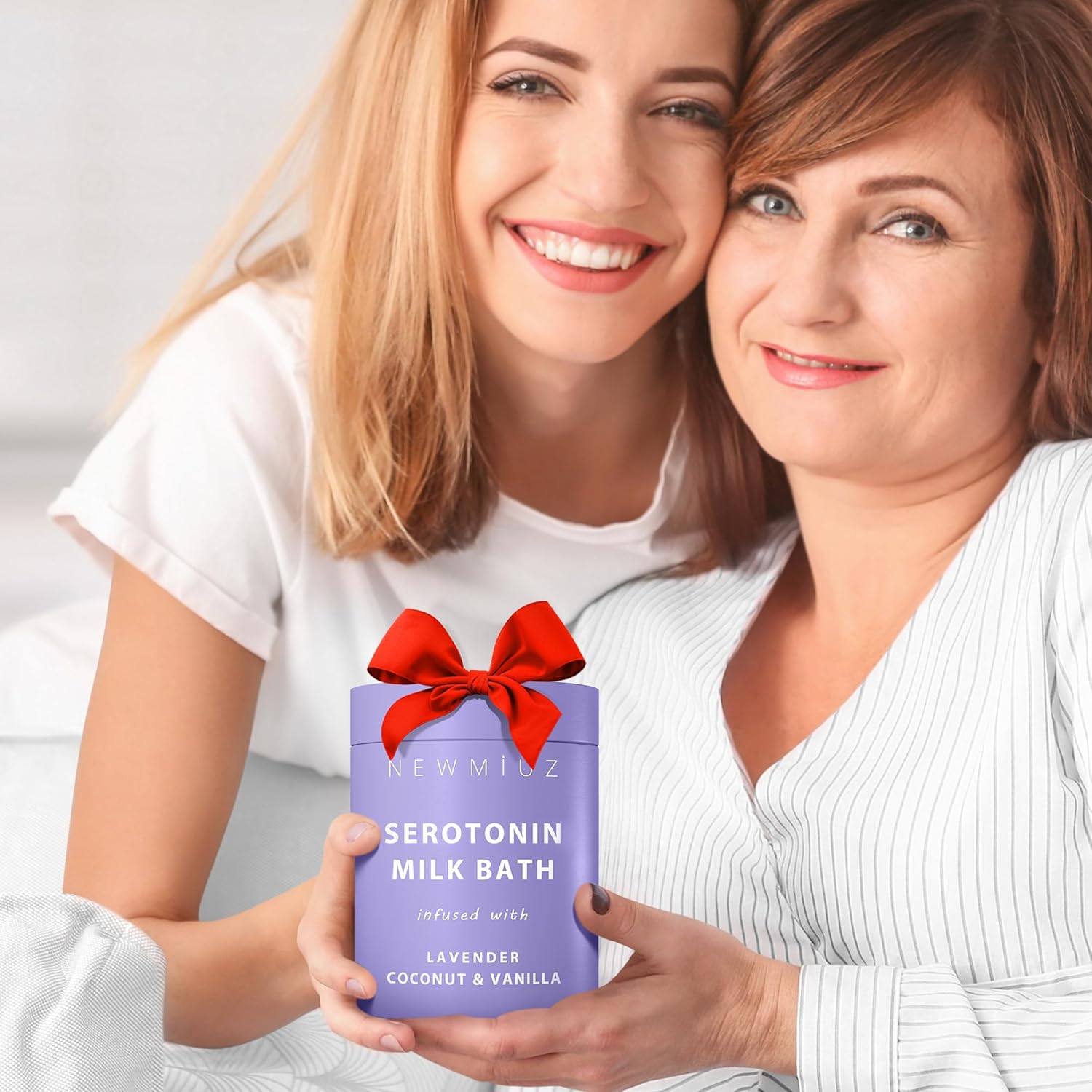 Calm Lavender Milk Bath Soak Powder Moisturize Soften Skin Creamy vanilla Luxury Spa Bath Salt Mother&