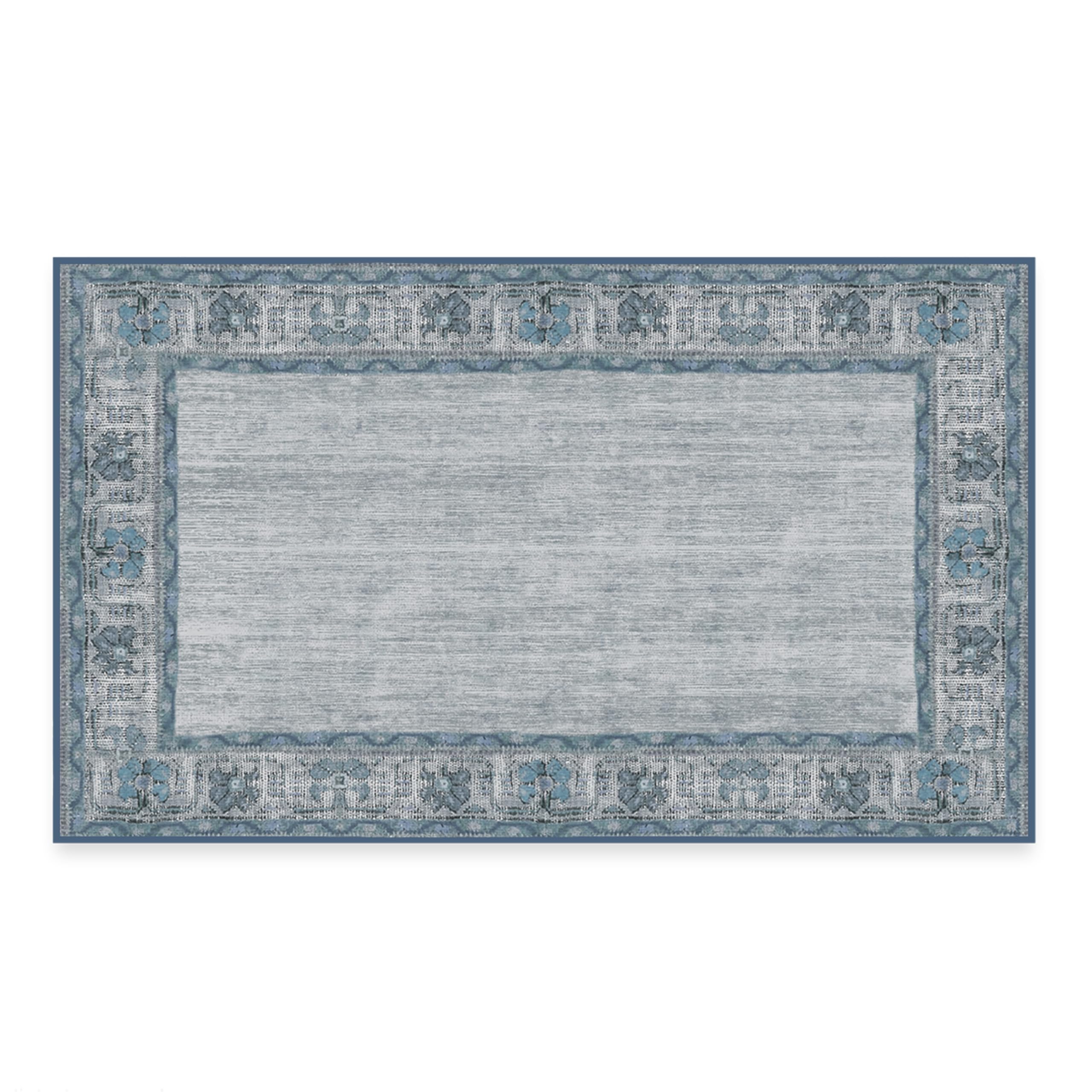 RUGGABLE Zinnia Runner Rug - Perfect Boho Washable Rug for Entryway Hallway Kitchen - Pet & Child Friendly - Stain & Water Resistant - Grey 2.5&