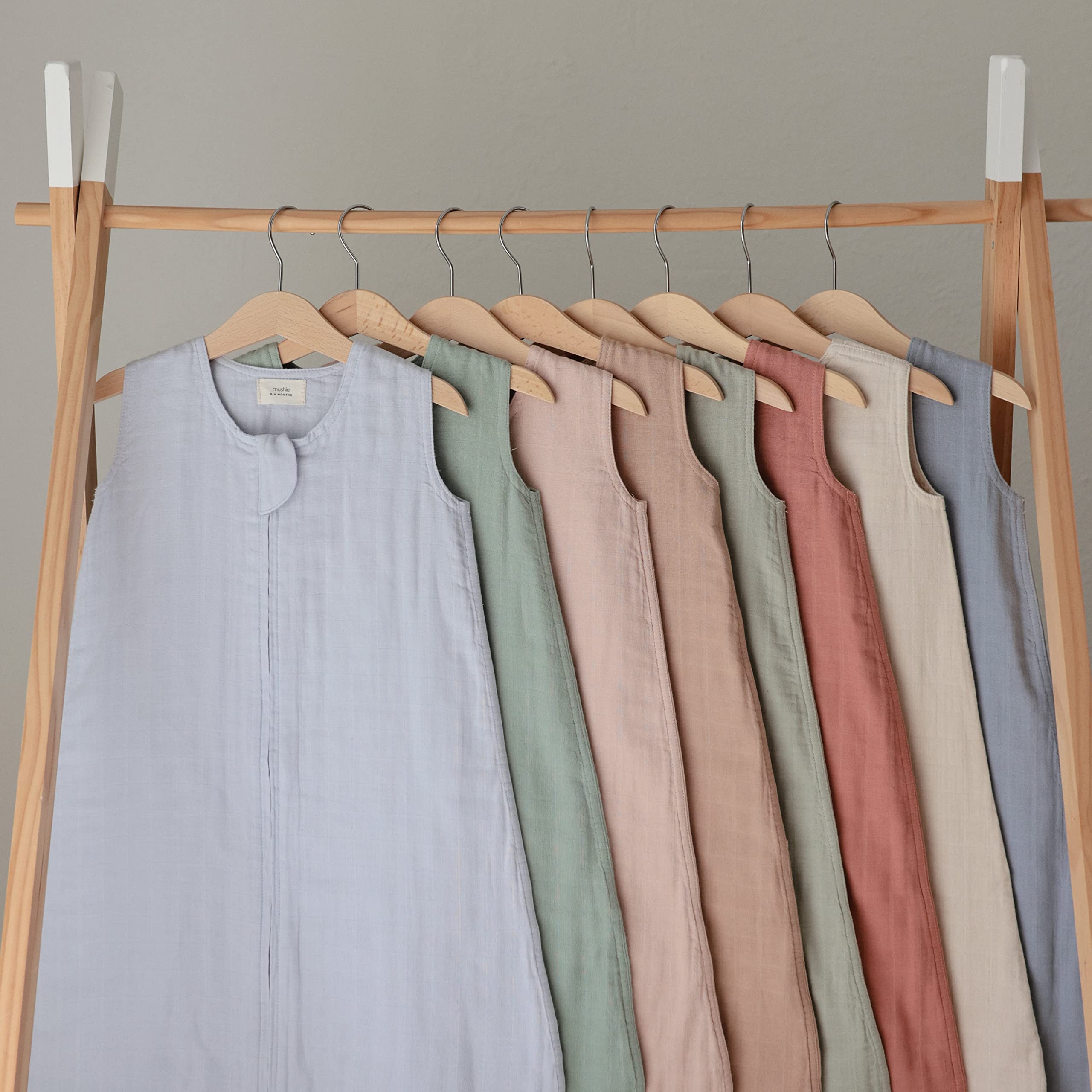 mushie Baby Wearable Blanket | 100% Organic Cotton Muslin | Sleeping Bag for Infants (Natural)