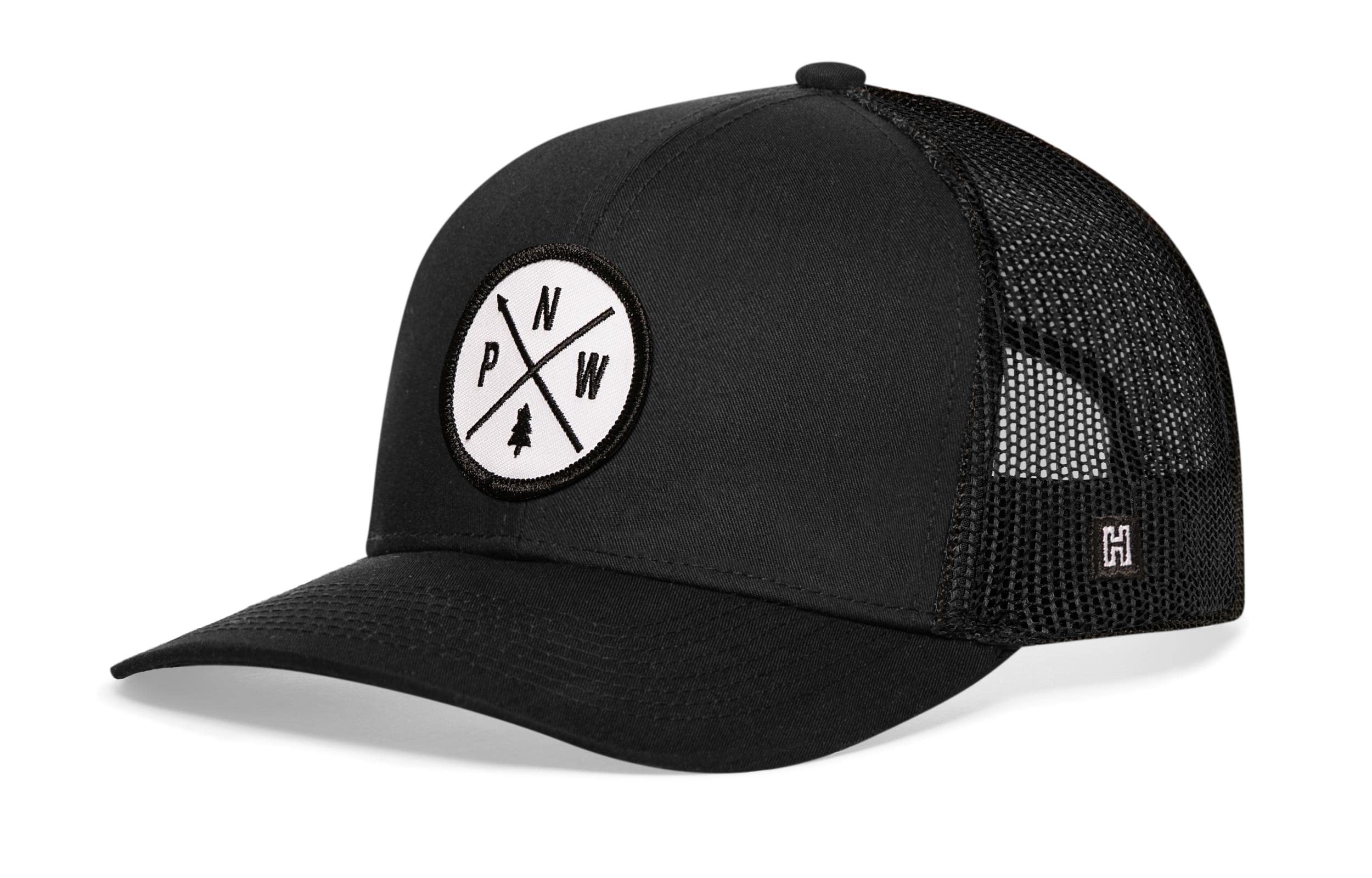 HAKA Camping Hat – Outdoors Trucker Hat for Men & Women, Baseball Cap Adjustable Snapback - Synthetic Leather