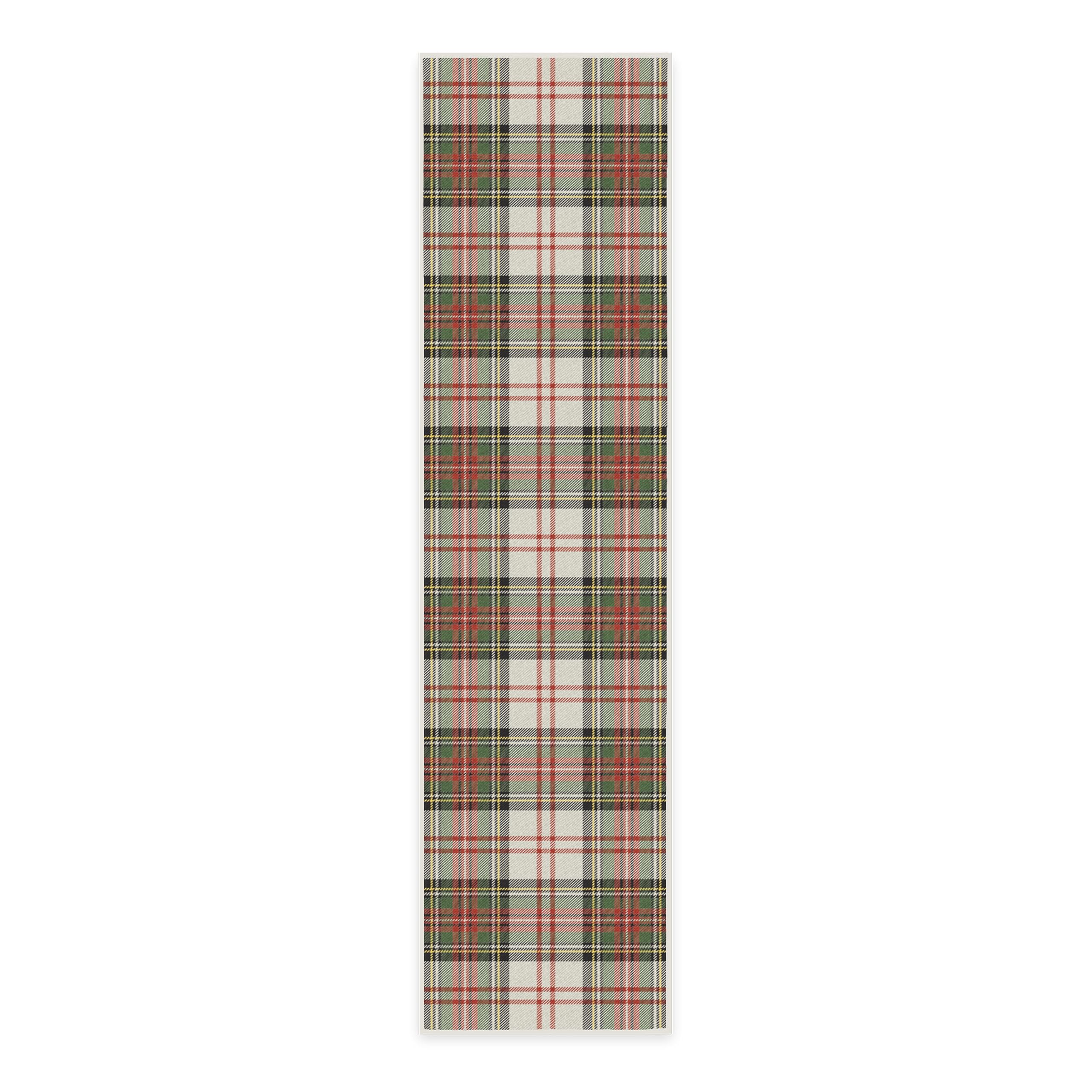 RUGGABLE Winter Plaid Washable Rug - Perfect Holiday Area Rug for Living Room Bedroom Kitchen - Pet & Child Friendly - Stain & Water Resistant - Dress Stewart Tartan Plaid 3&