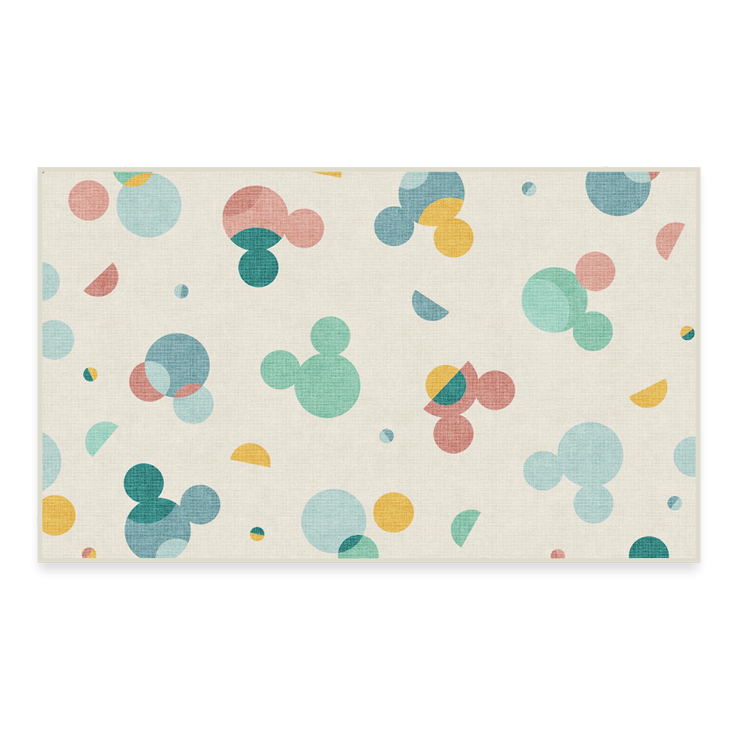 RUGGABLE Disney Classic Minnie Mouse Washable Rug - Perfect Area Rug for Nursery Playroom Kids Room - Pet & Child Friendly - Stain & Water Resistant - Trellis Pink 5&