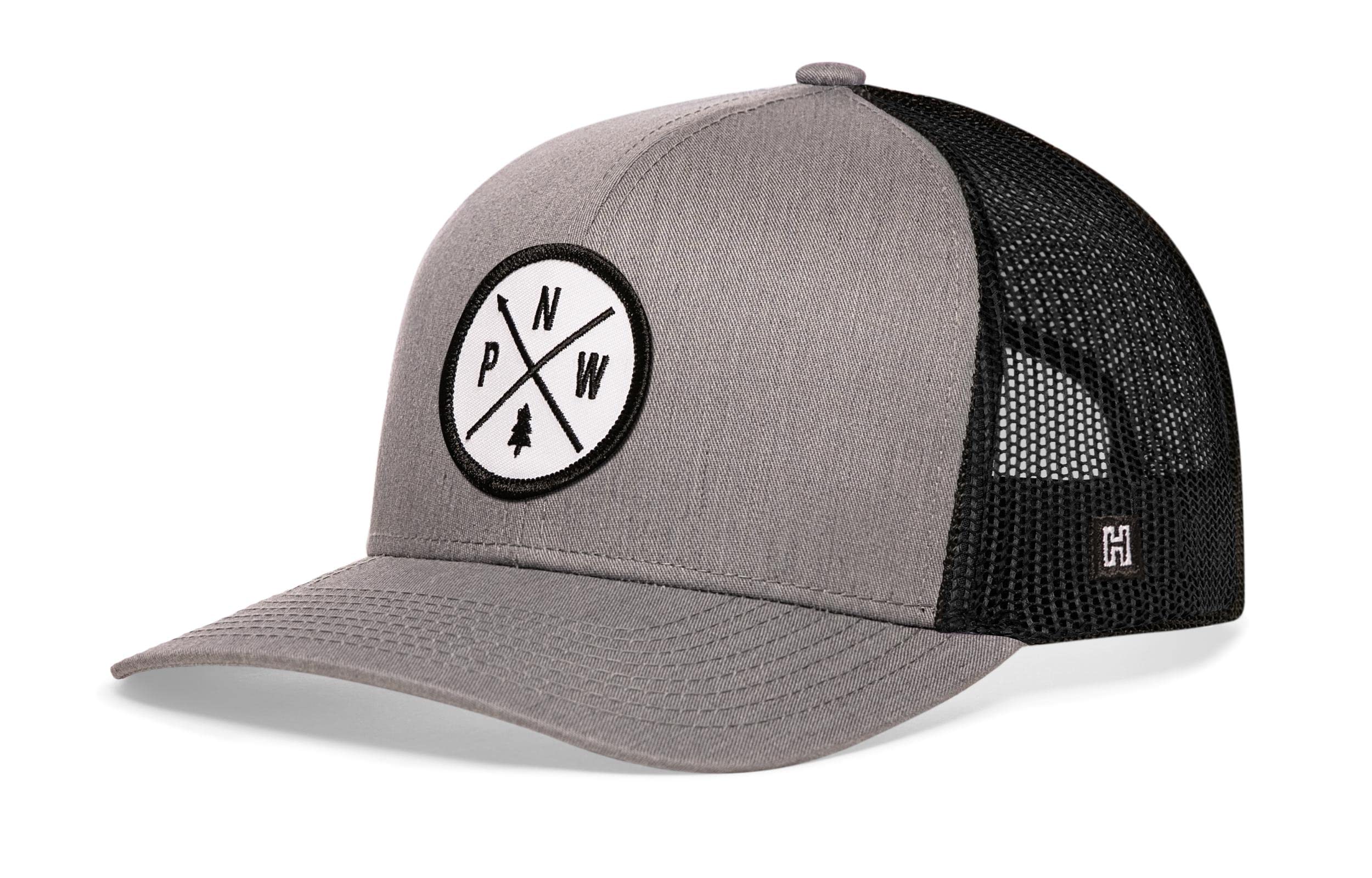 HAKA Camping Hat – Outdoors Trucker Hat for Men & Women, Baseball Cap Adjustable Snapback - Synthetic Leather
