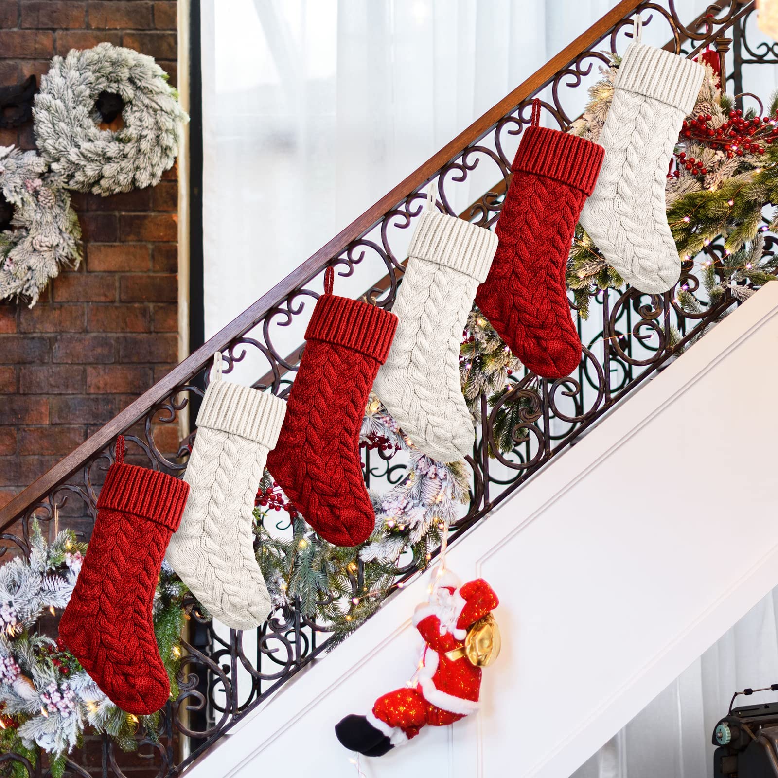 Knit Christmas Stockings Xmas