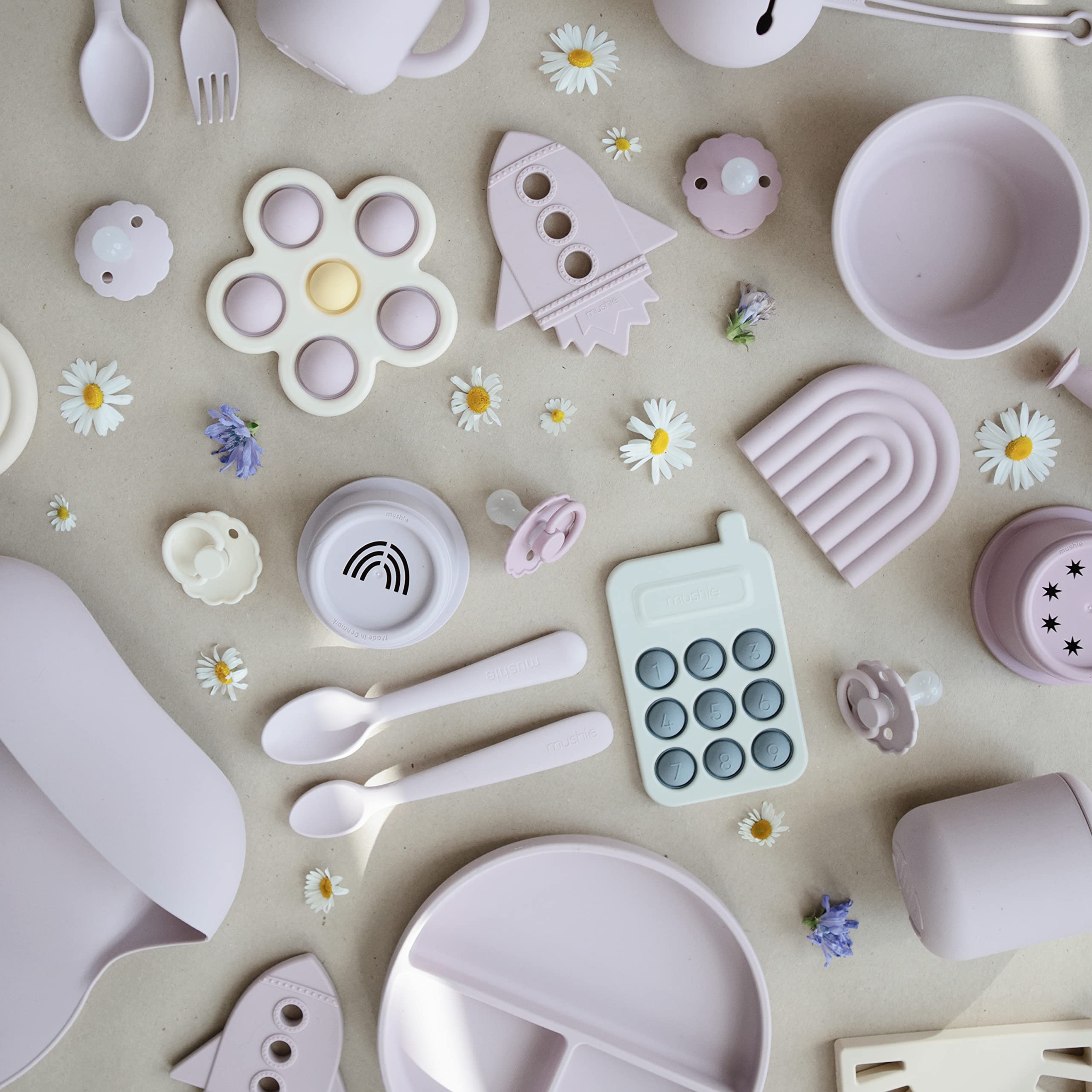 mushie Silicone Baby Teether Toy | Bunny