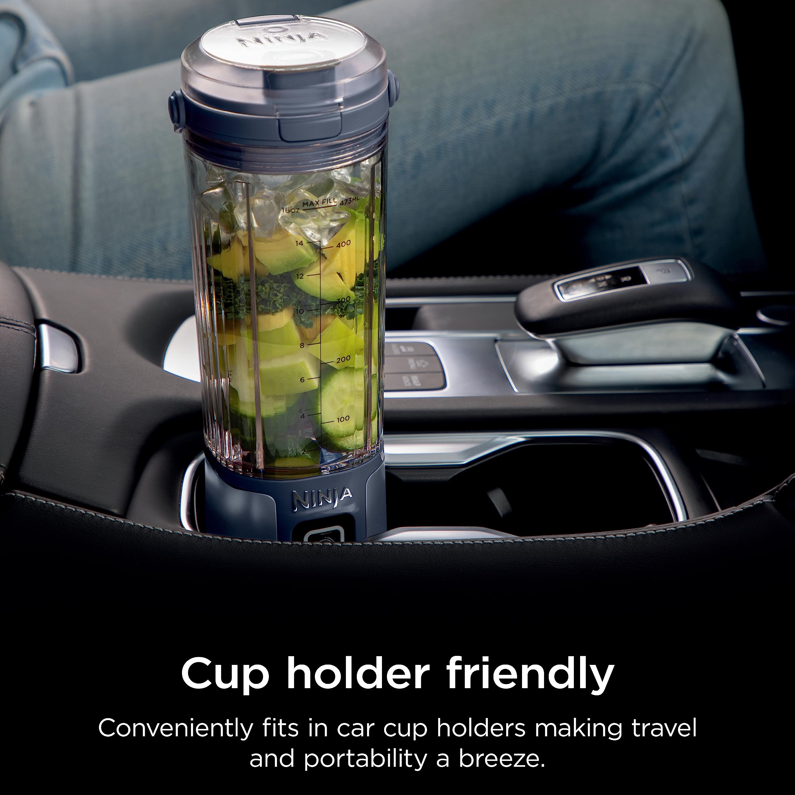 Ninja Blast Portable Blender, Cordless, 18oz. Vessel, Personal Blender For-Shakes and Smoothies, BPA Free, Leakproof-Lid and Sip Spout, USB-C Rechargeable, Dishwasher Safe Parts, Tinted Pink, BC151PK