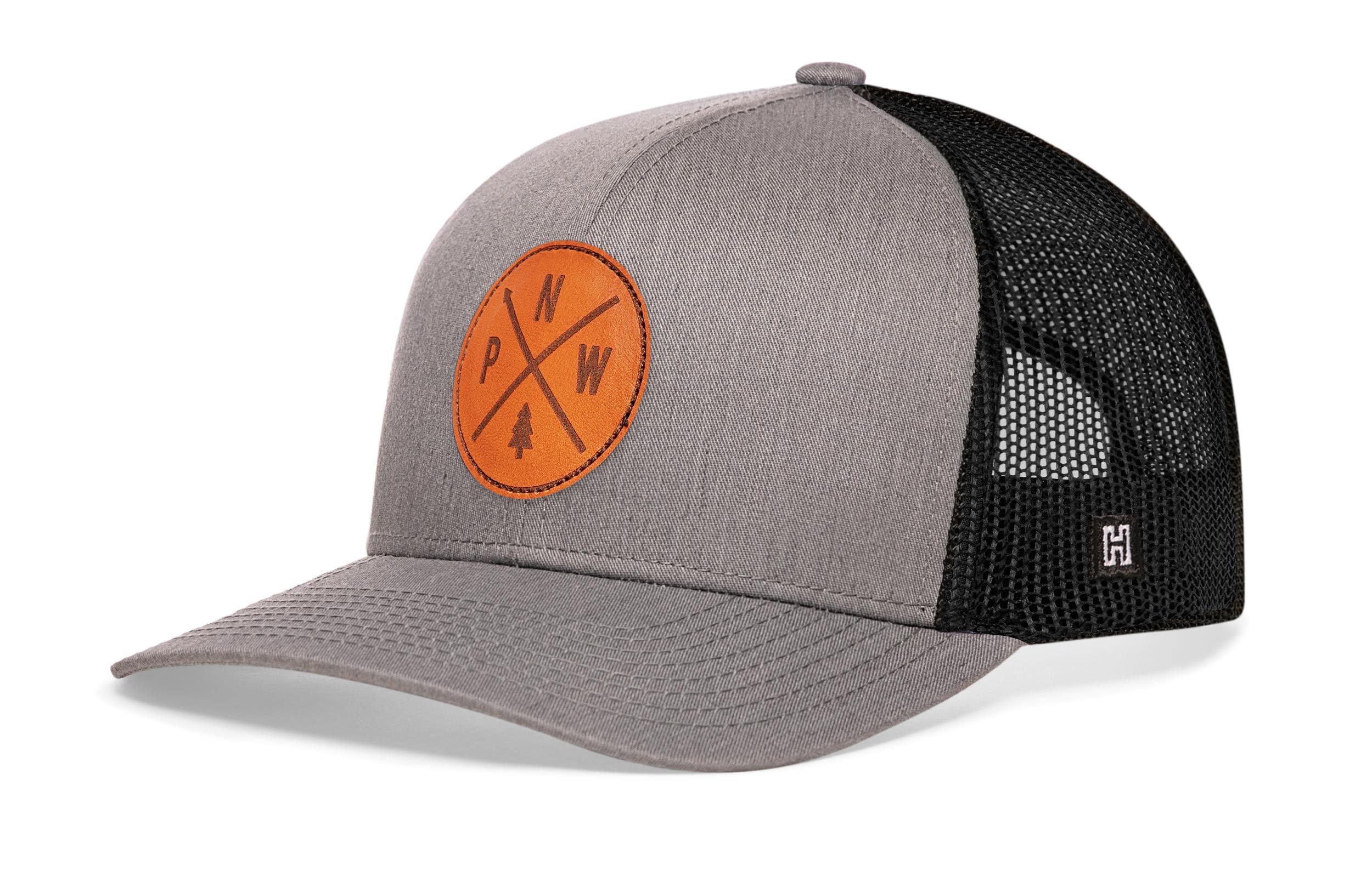 HAKA Camping Hat – Outdoors Trucker Hat for Men & Women, Baseball Cap Adjustable Snapback - Synthetic Leather