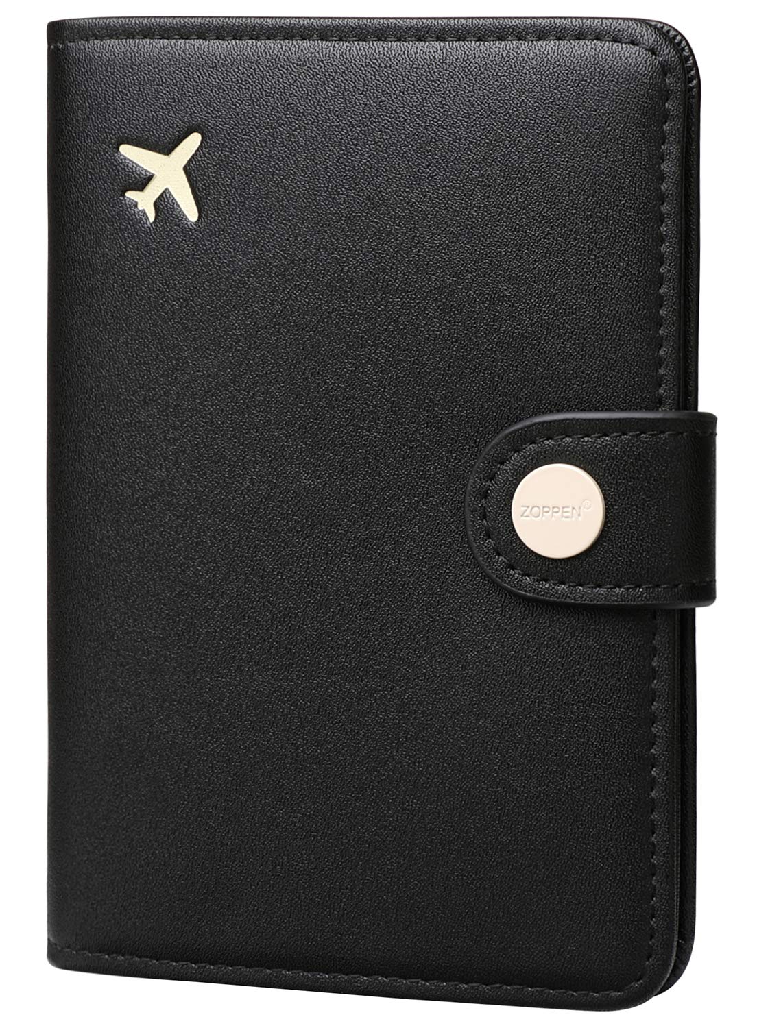 Zoppen RFID Blocking Travel Passport Holder Cadanian Passport Cover Slim Id Card Case (