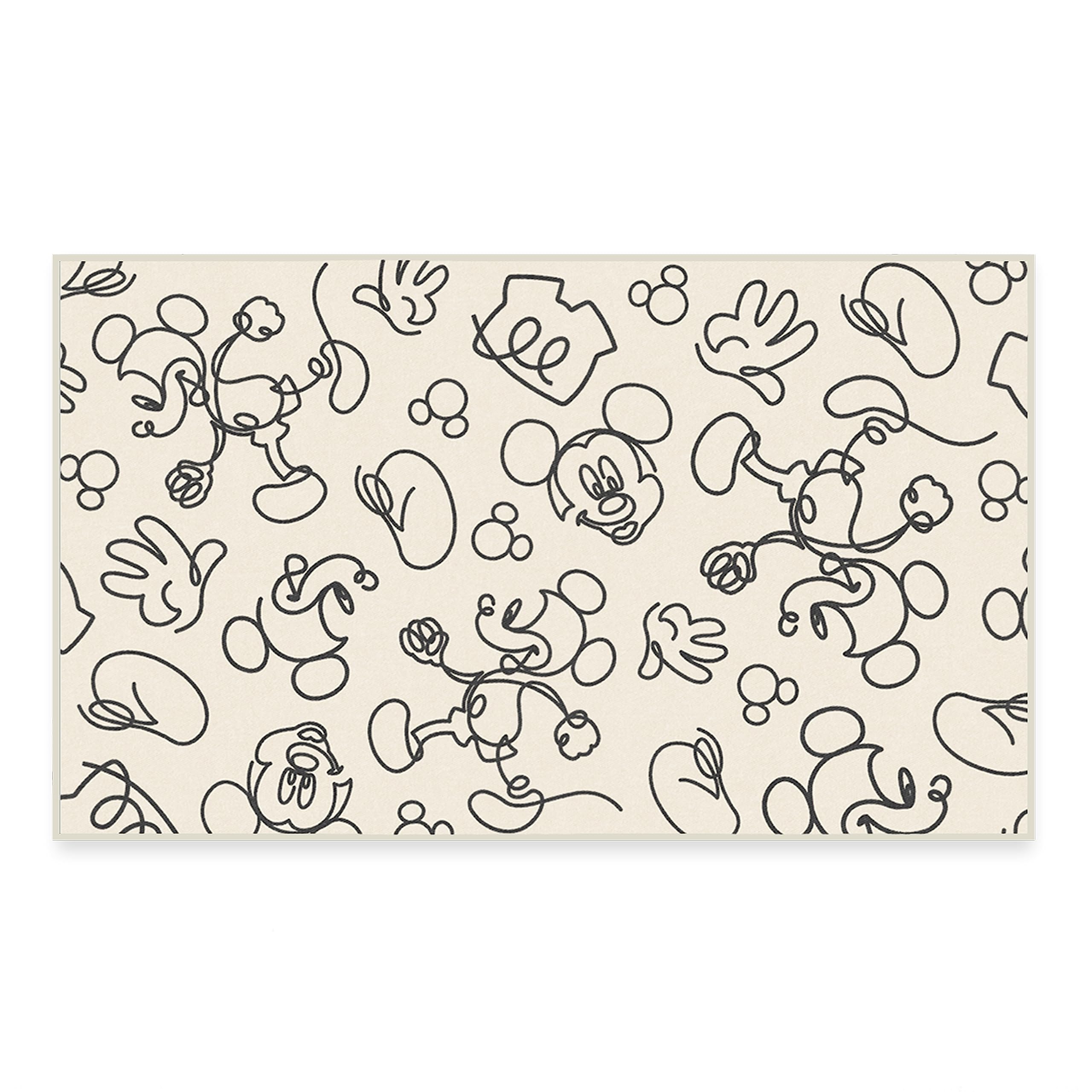 RUGGABLE Disney Classic Minnie Mouse Washable Rug - Perfect Area Rug for Nursery Playroom Kids Room - Pet & Child Friendly - Stain & Water Resistant - Trellis Pink 5&