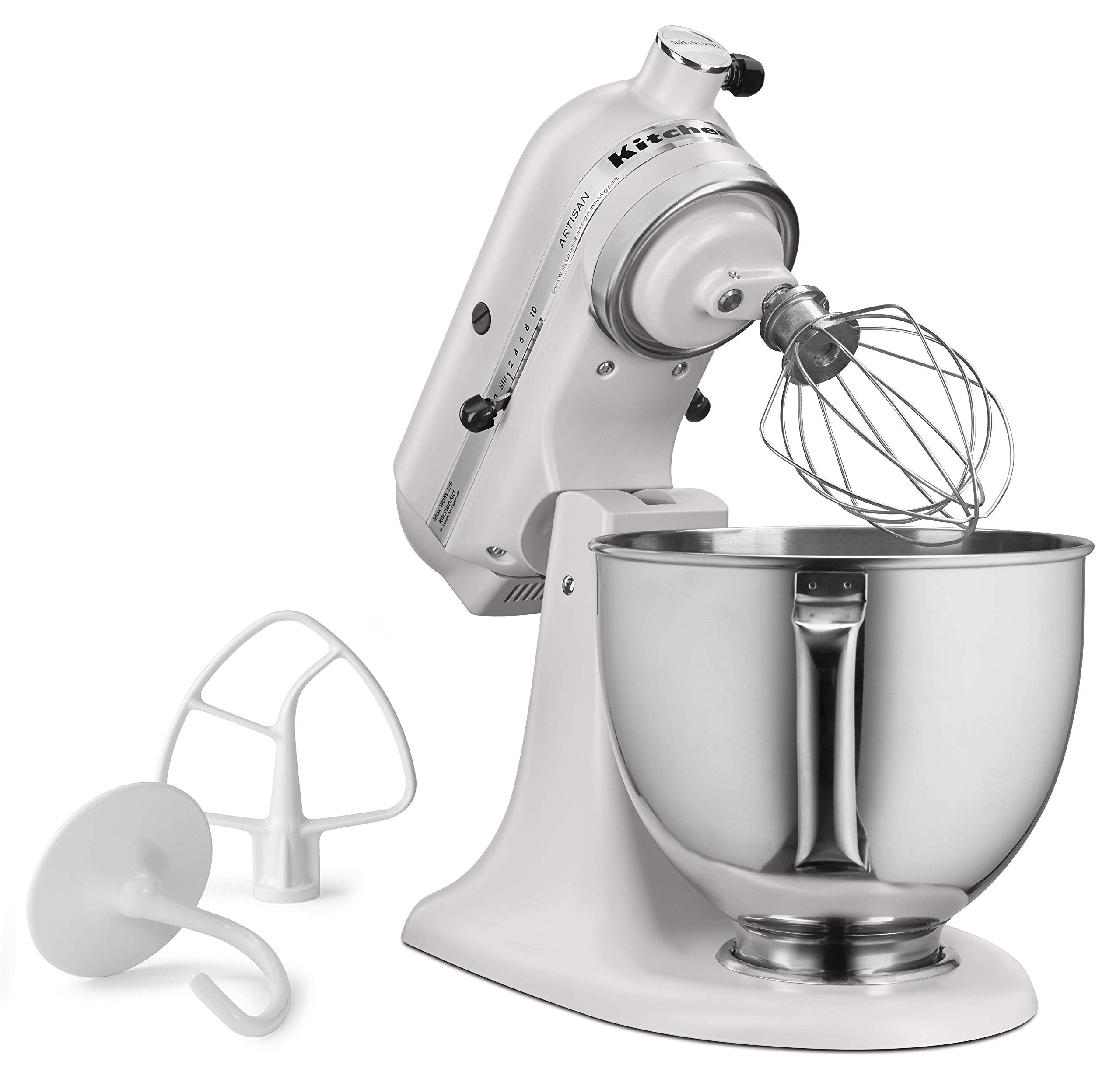 KitchenAid Artisan Series 5-Quart Tilt-Head Stand Mixer, Almond Cream, KSM150PSAC